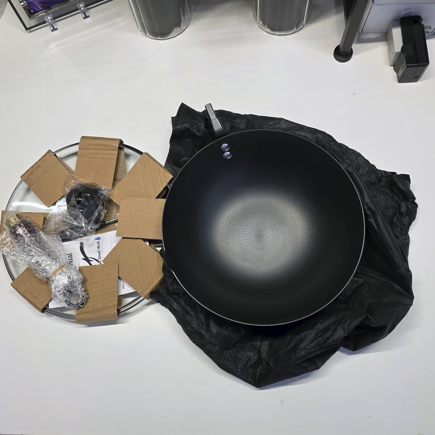 Souped Up Recipes 10 Inch Carbon Steel Wok For Electric, Induction and Gas Stoves customer photo 2