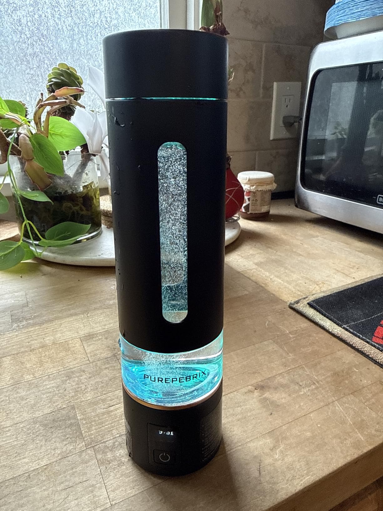 Hydrogen Water Bottle Generator-Up to 8100 PPB Molecular Hydrogen, 12-Hour Hydrogen Retention, IHSA Certified SPE/PEM Tech, Portable Hydrogen Bottle, Healthy Gift (Platinum) customer photo 1