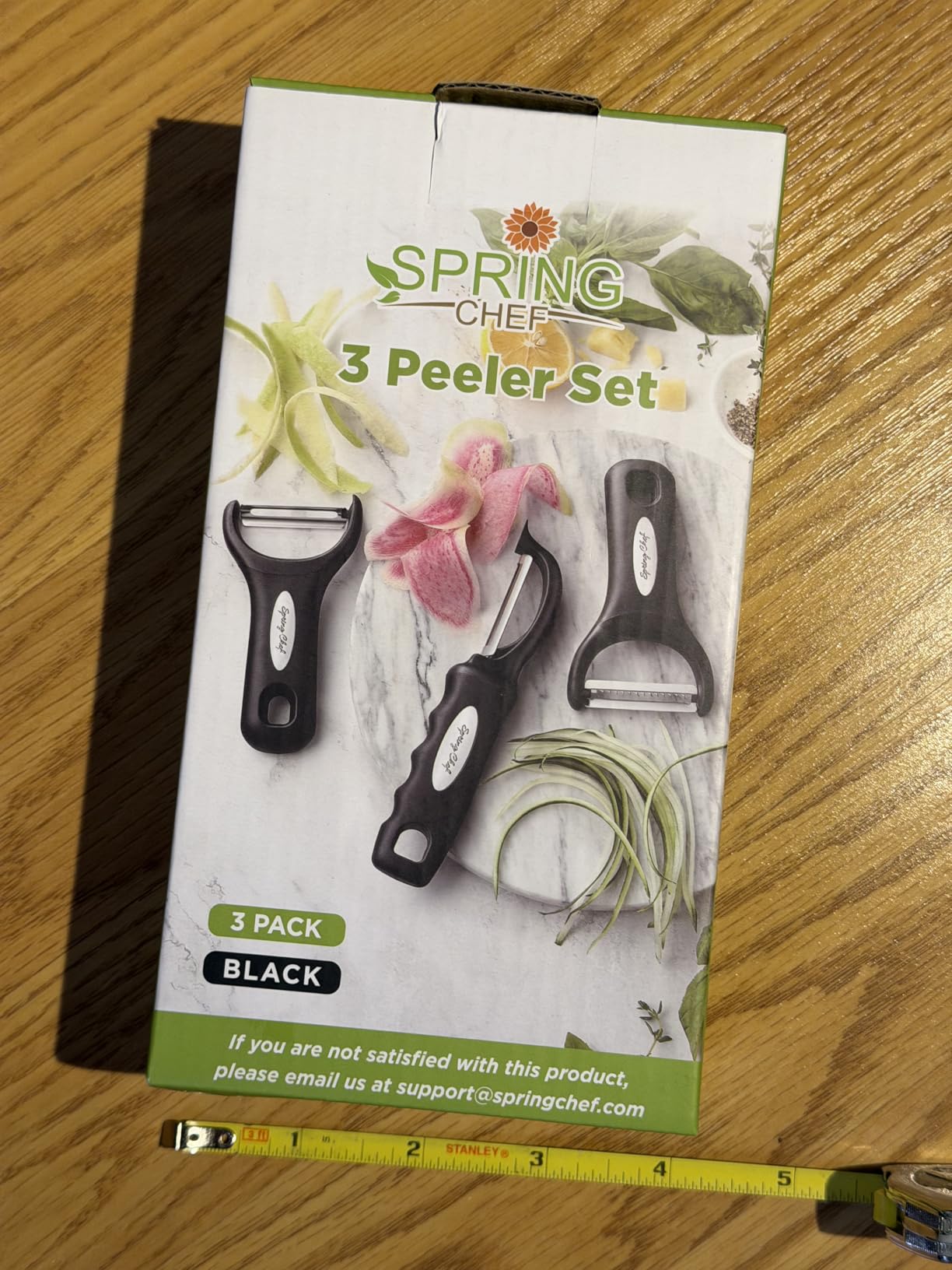 Spring Chef Vegetable Peelers for Kitchen - Stainless Steel Swivel, Y & Julienne Peelers, Potato Peelers with Soft Grip Handles, Kitchen Utensils Set of 3 customer photo 2