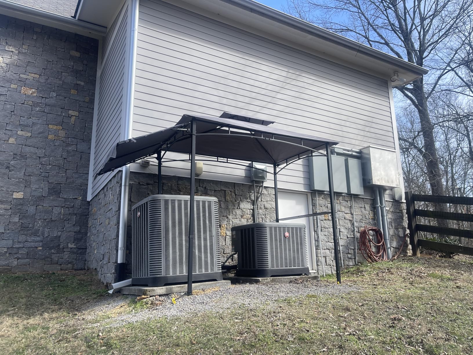 Tangkula 11x5 FT Grill Gazebo with Side Awning, 2-Tier Barbecue Gazebo with 2 Shelves, 12 Hanging Hooks, Bottle Opener, Outdoor Grill Canopy for Backyard Garden Poolside (Beige) customer photo 2