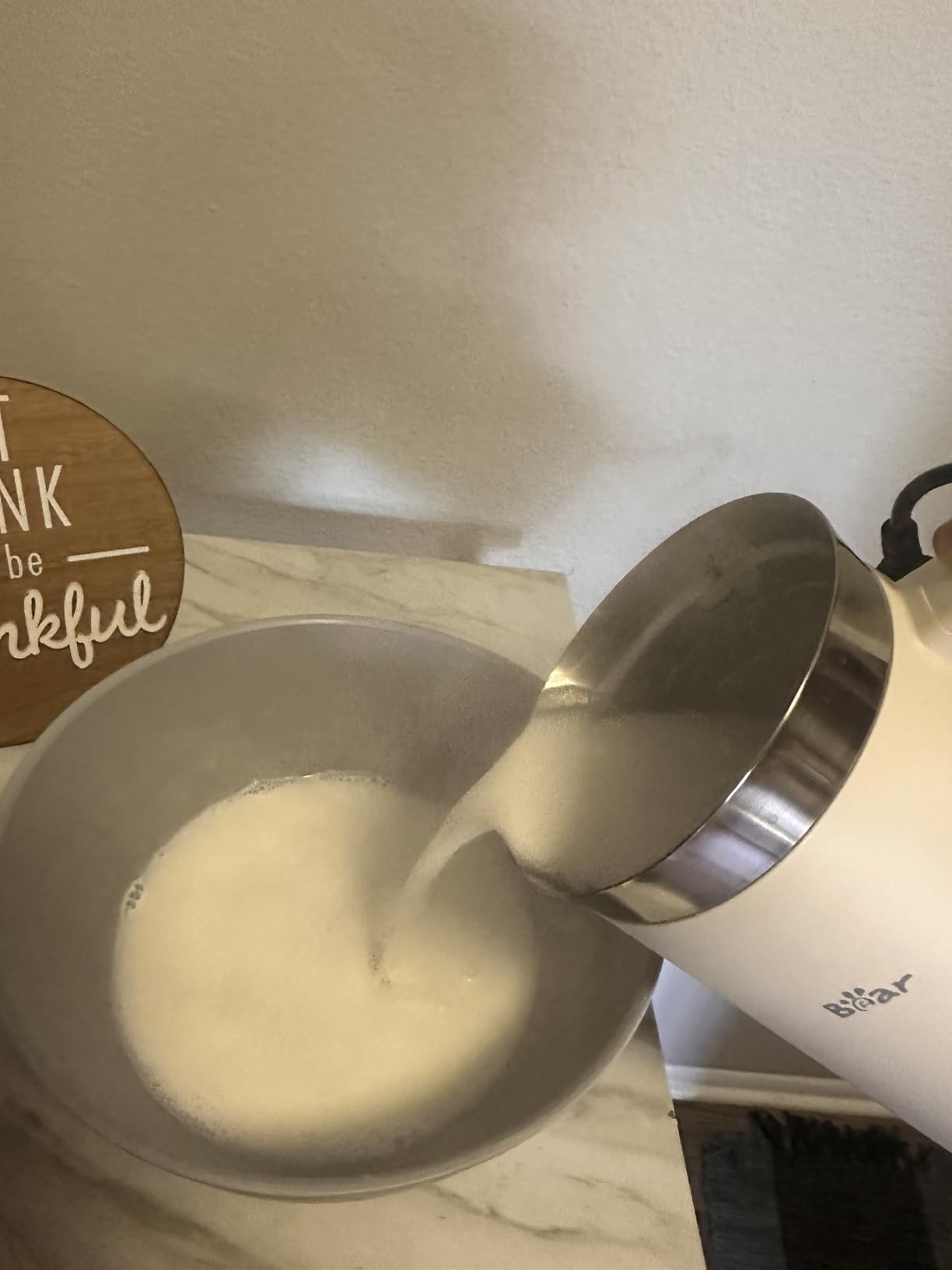 Bear 8 in 1 Nut Milk Maker Machine, 40oz/1.2L Soy Milk Maker with Self Clean/12H Delay/6H Keep Warm, One Touch Almond Milk Maker for Homemade Oat, Soup, Juice, Plant Based and Non Dairy Beverages customer photo 1