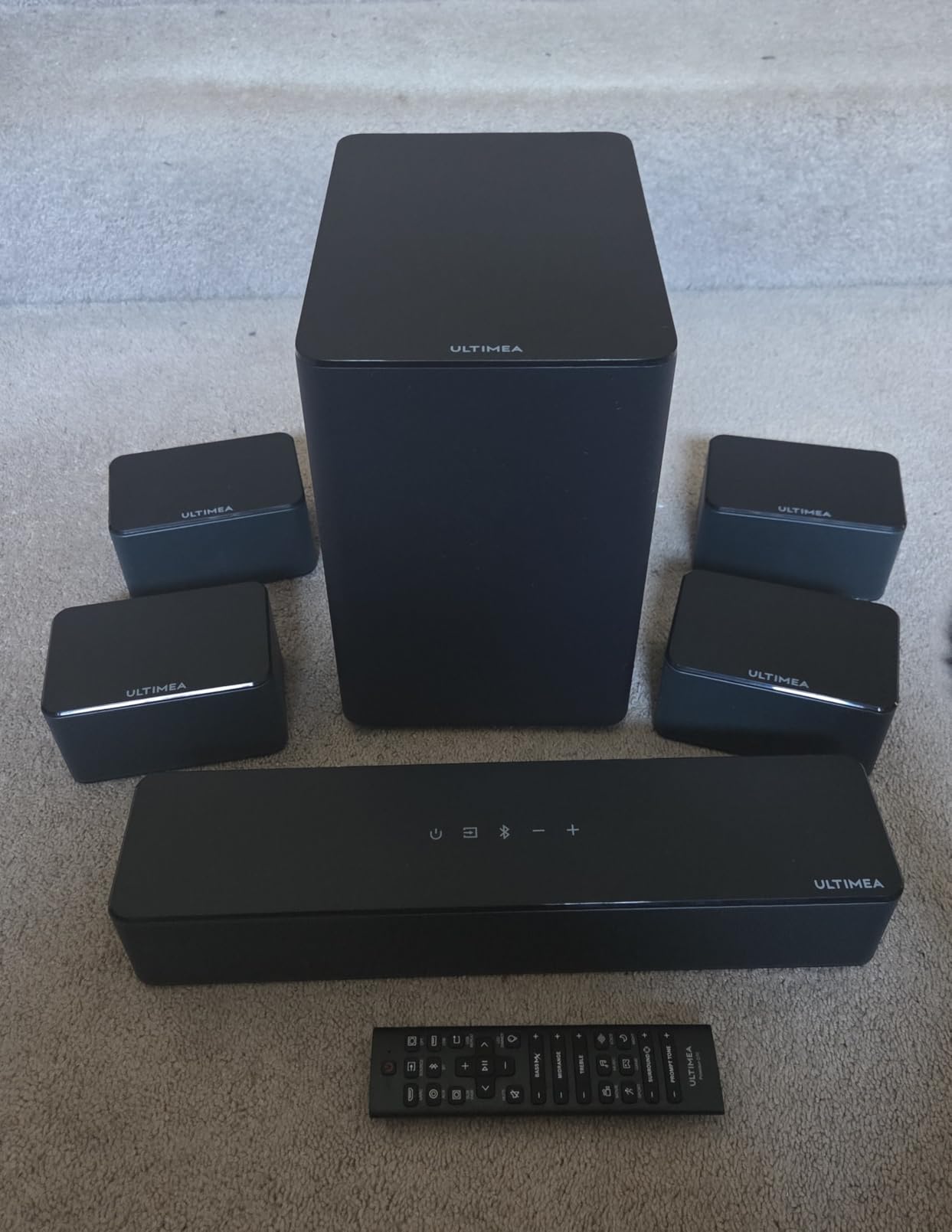 ULTIMEA 5.1CH Surround Sound Bar with Subwoofer, Dolby Atmos, VoiceMX, BassMX, APP, 300W Soundbar for Smart TV, Home Theater Surround Sound System for TV, Bluetooth 5.4, Poseidon M60 (2026 Model) customer photo 2