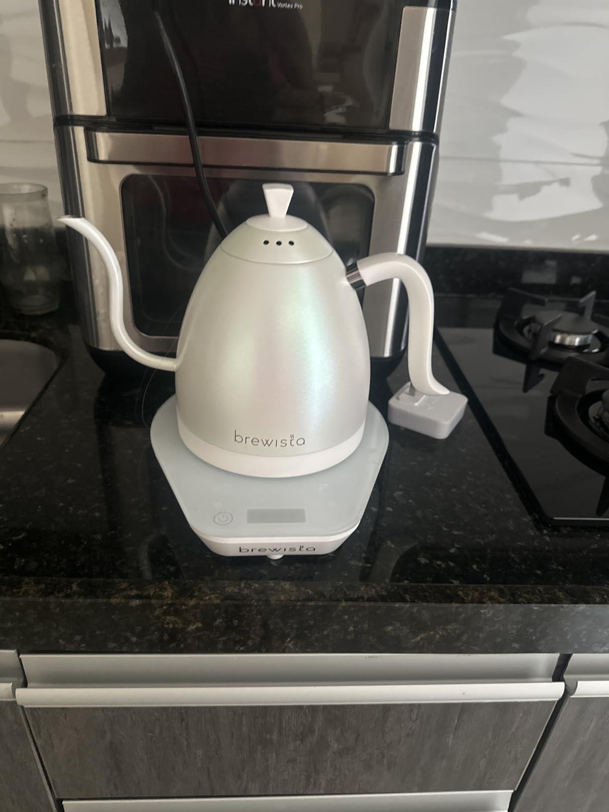 Brewista Artisan Electric Gooseneck Kettle, Water Boiler with LCD Panel, Precise Temperature Control, Fast Boiling and Keep Warm Settings for Pour-Over Coffee & Tea, Café, 1 Liter (Mirror Polished) customer photo 1