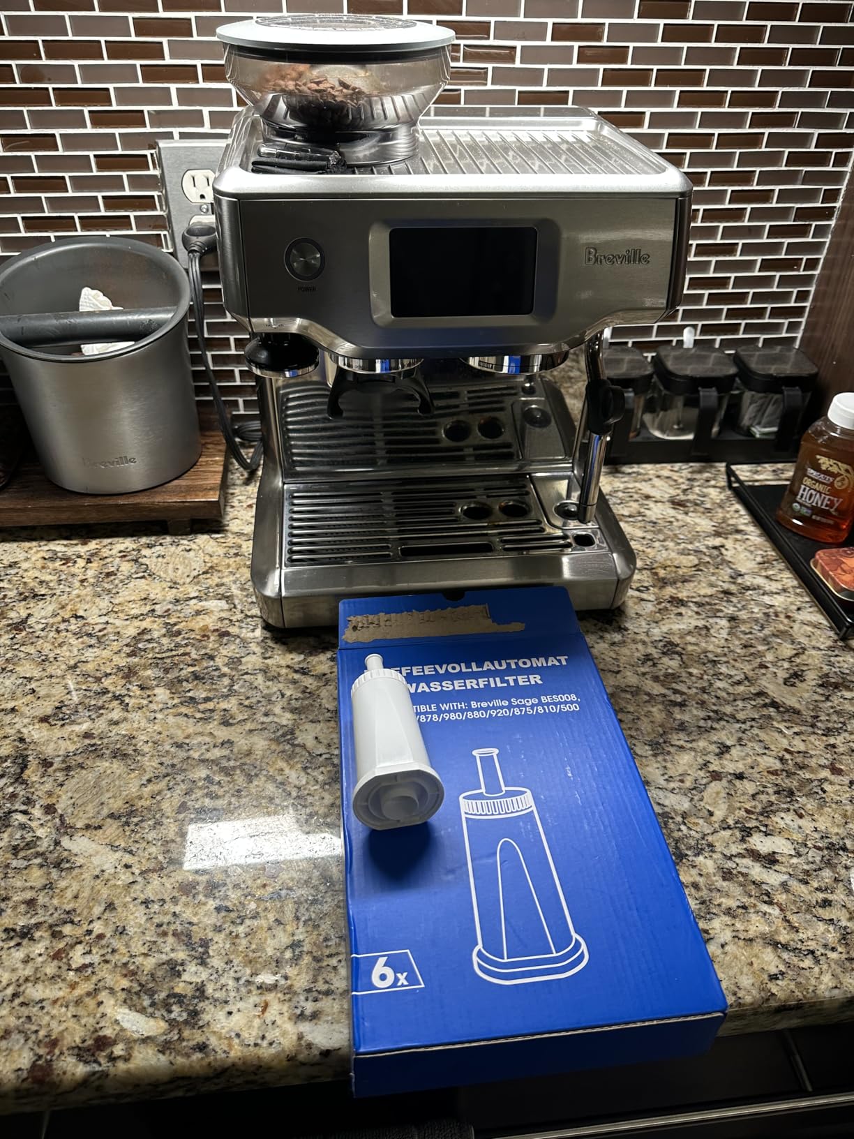 Water Filter for Breville Barista Touch Espresso Machine BES880, Barista Pro BES878, Oracle Touch BES990, Oracle BES980 & Dual Boiler BES920 Bambino ClaroSwiss Sage, 6 Pcs customer photo 2