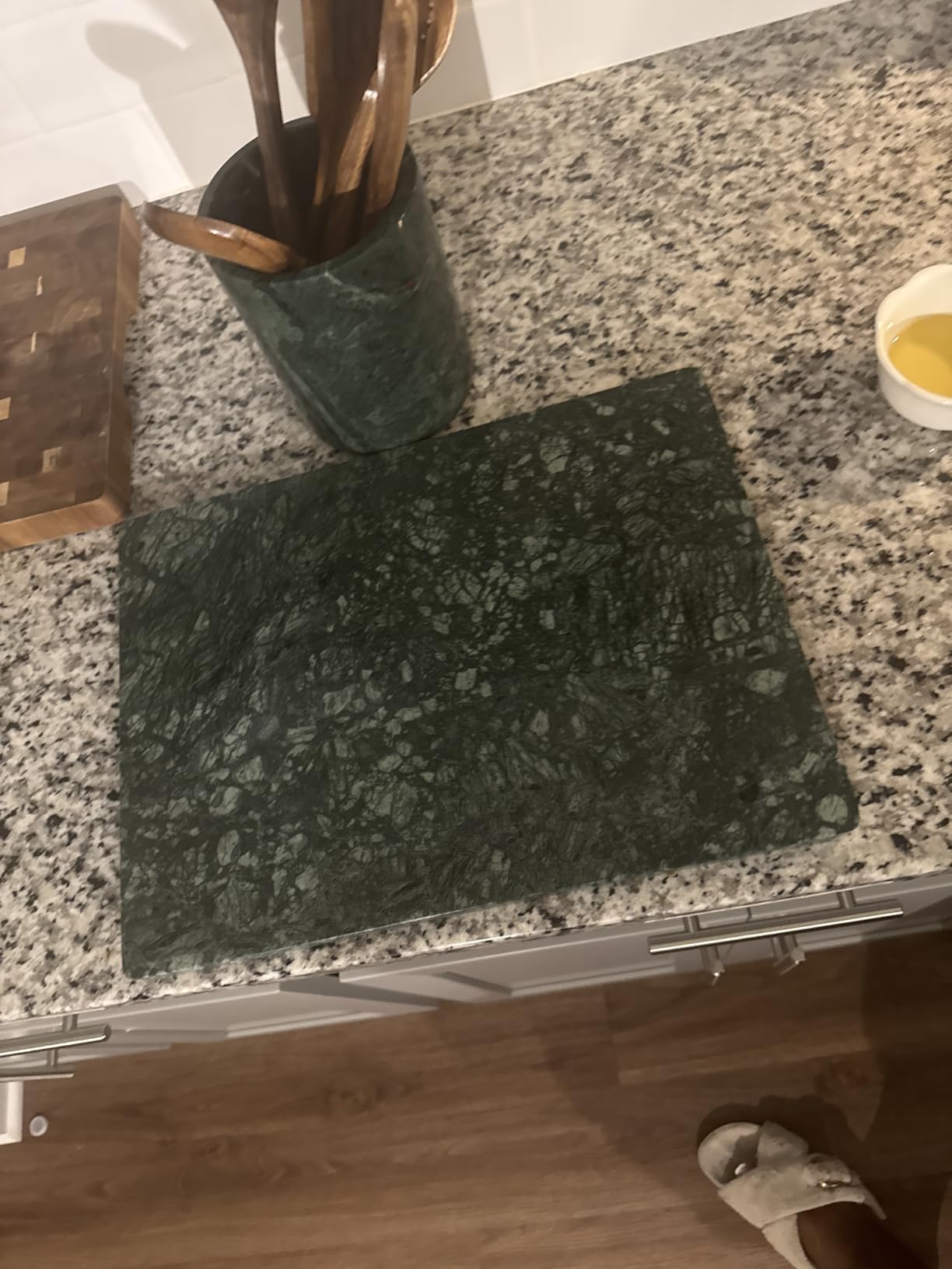 Italian Carrara White Marble Cutting Board for Kitchen 12x16 In - Stone Cutting Board, Pastry Board for Baking, Cheese & Charcuterie customer photo 2