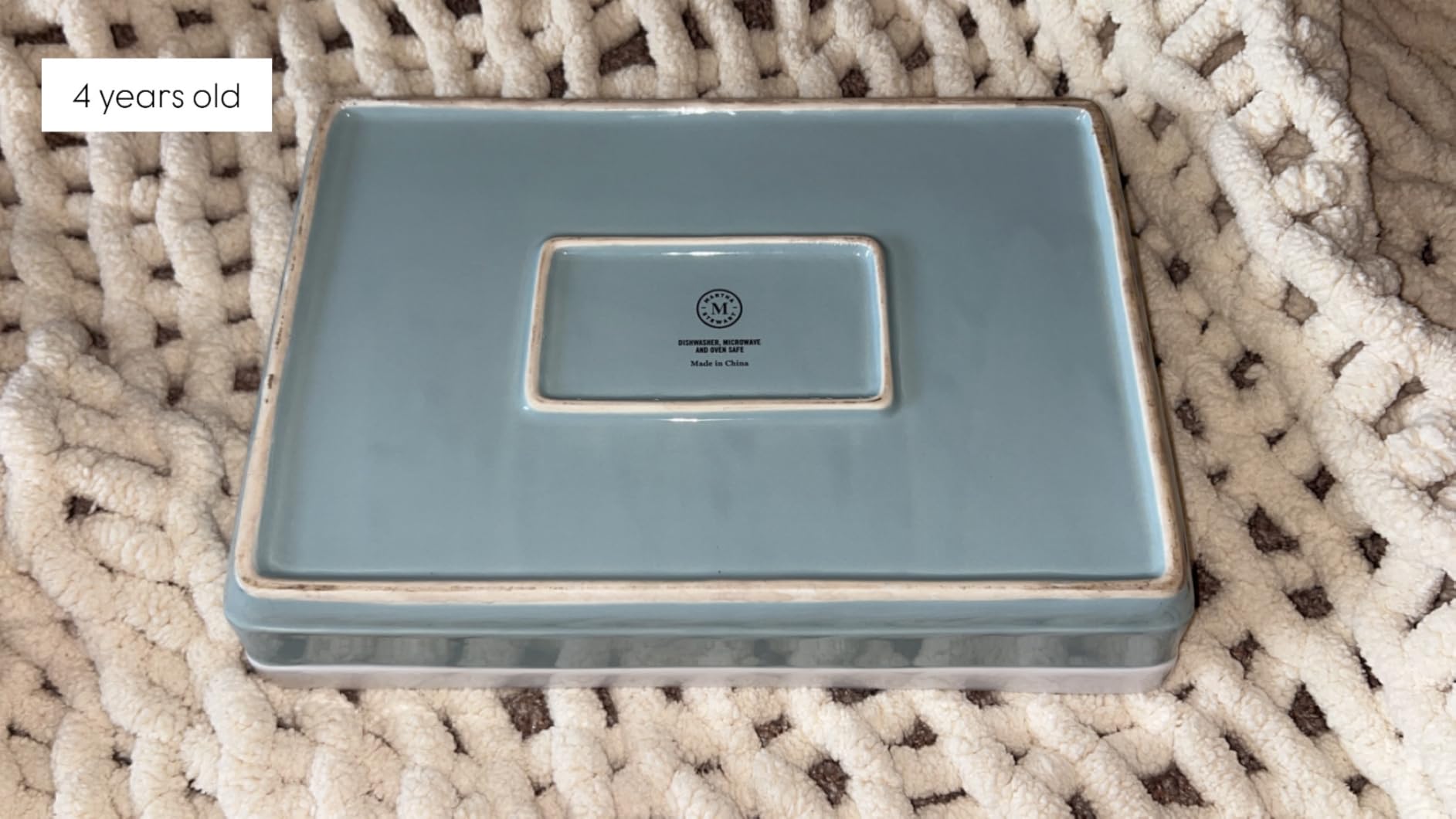 Martha Stewart Broadbrook Ceramic Bakeware, 13x9 Inch Rectangular Baking Dish with Handles, Cream Glazed Stoneware for Casseroles, Lasagna, Roasts & Desserts, Oven & Dishwasher Safe customer photo 2