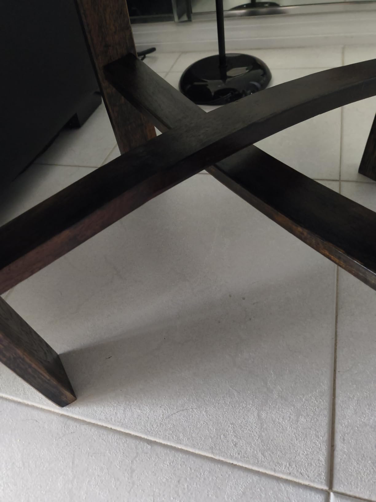 Whiskey Barrel End Table, Handcrafted Oak Wine Barrel Table, Handcrafted Rustic Coffee Table for Farmhouse Living Room Decor customer photo 1