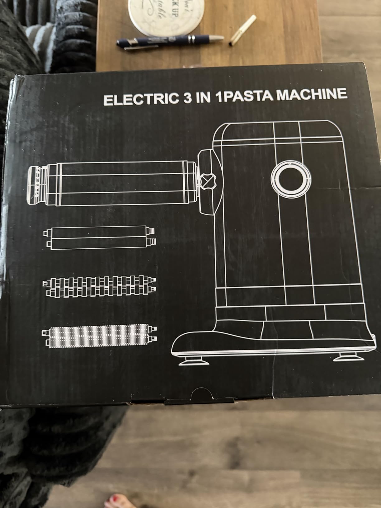 GVODE Electric Pasta Maker - 3-in-1 Pasta Sheet Roller & Cutter Set 700W Max Motor, includes Fettuccine & Spaghetti Maker with Cleaning Brush, White customer photo 2