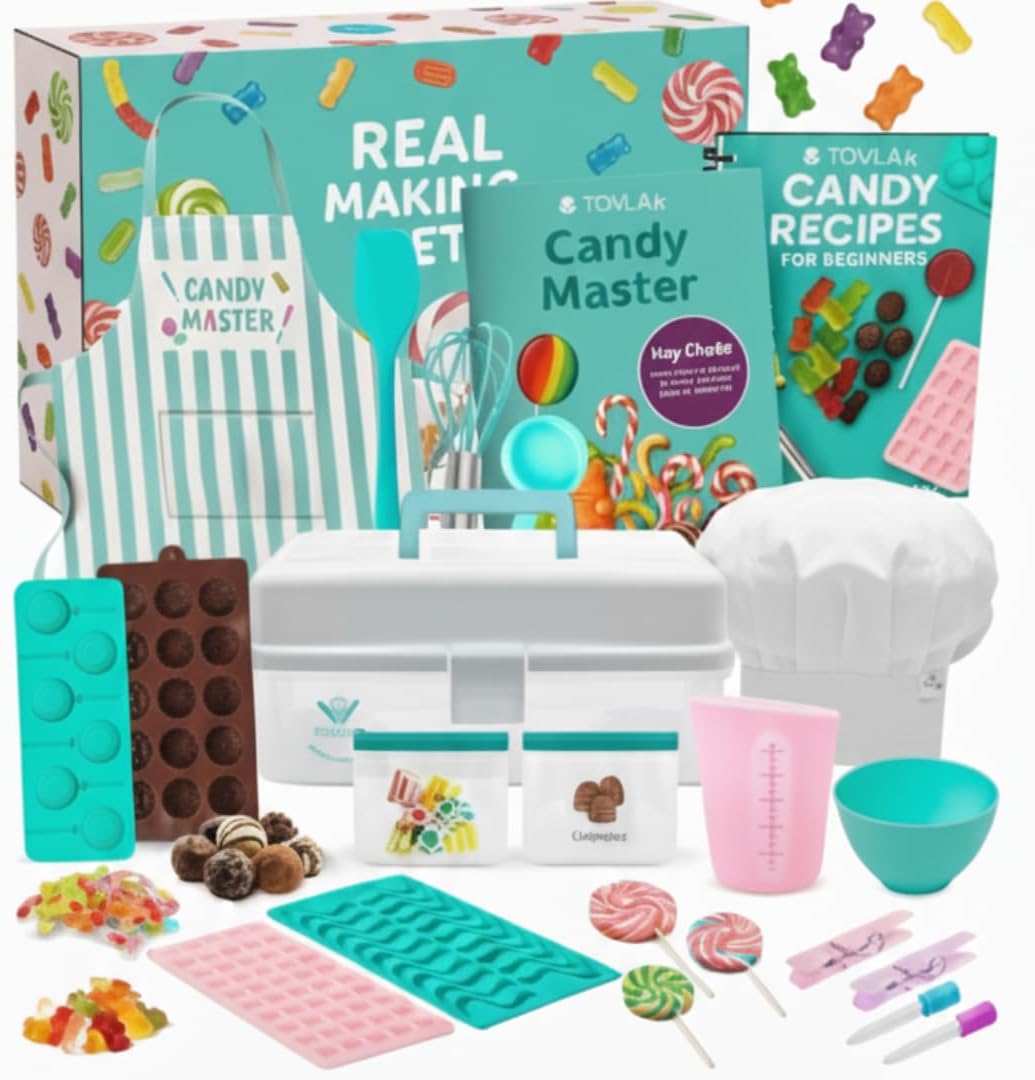 Tovla Jr Ultimate Real Candy Science Lab for Kids | Hands on STEM Experiment Kit with Real Candy Making Tools and Step by Step Visual Guides | Ages 6 to 12 | Gummies, Chocolates and More customer photo 1