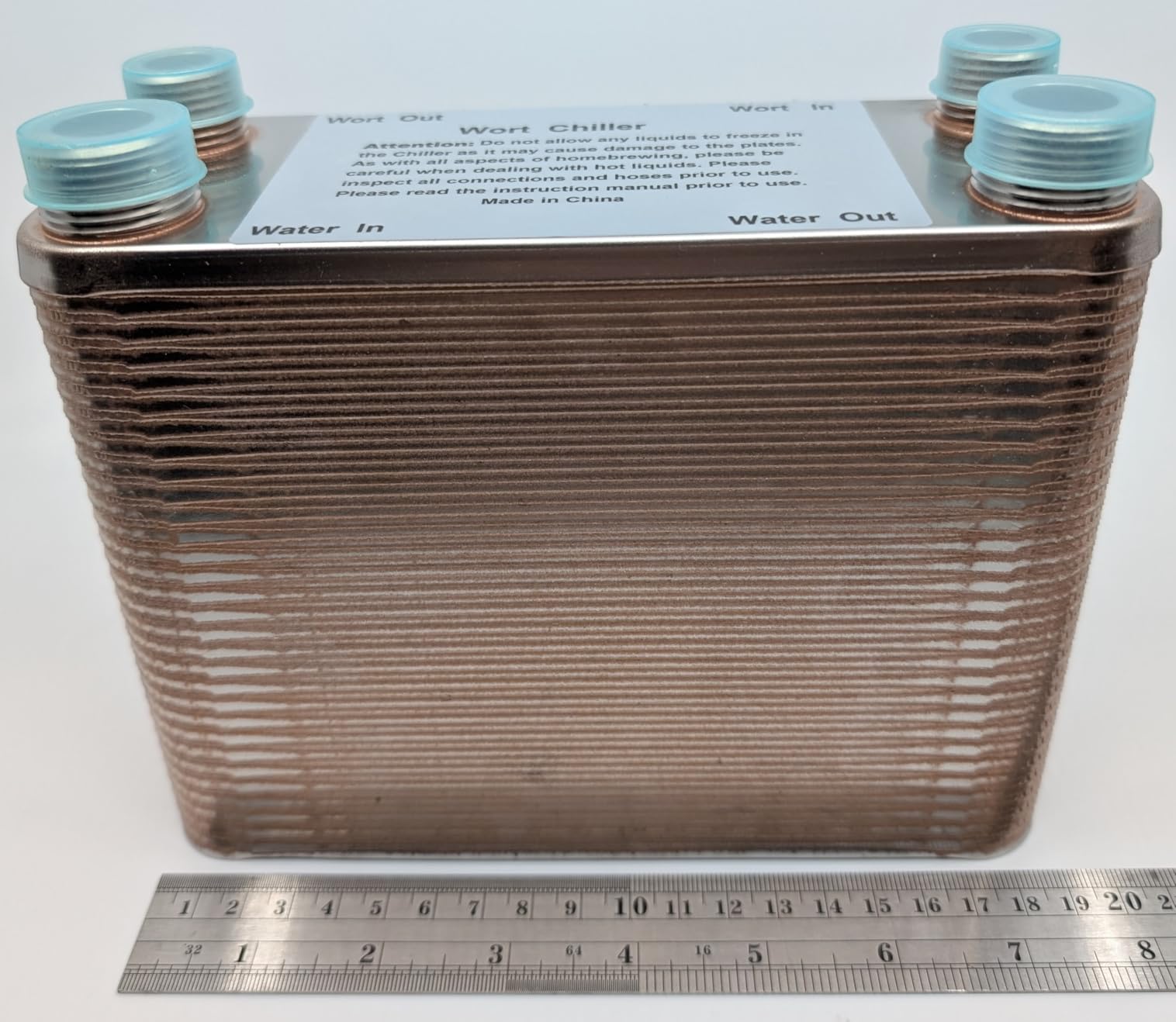 MRbrew Wort Chiller 60 Plates, Brazed Plate Copper Heat Exchanger for Homebrew customer photo 2