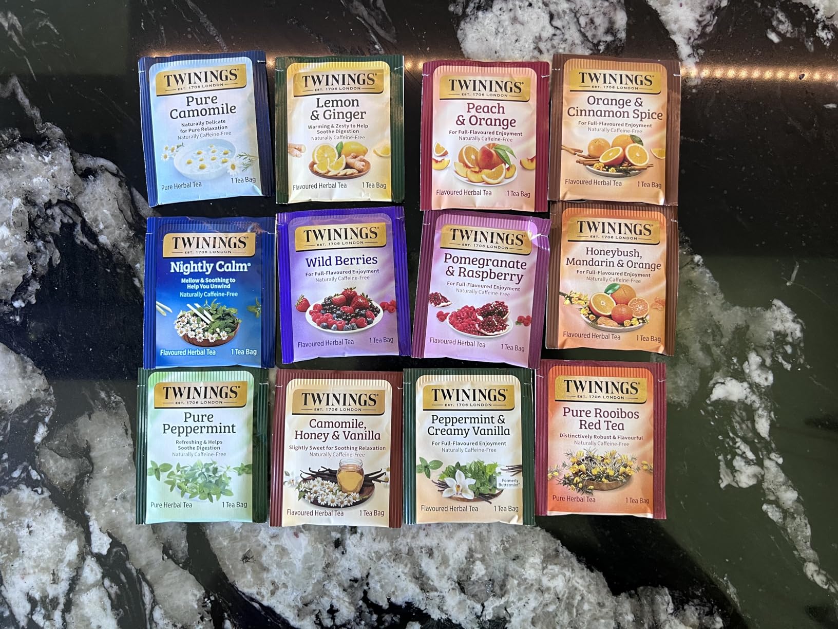 Twinings 48 Tea Bags Herbal Variety Pack - 12 Herbal Flavors, Caffeine-Free, Individually Wrapped, Perfect Tea for Any Occasion customer photo 2