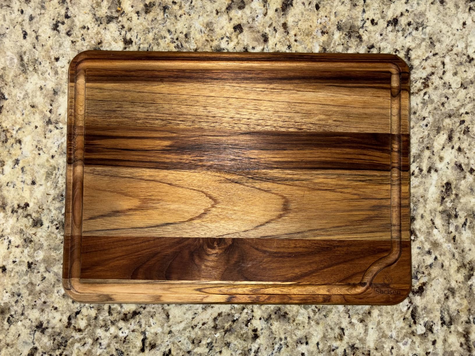 3 Pack Teak Wood Cutting Board Set for Kitchen Charcuterie Board Serving Heavy Duty Non Toxic Slip Over Sink Solid Thick Haus Wooden Chopping Board Large Big Small Meat Best Kitchen Essential Gift customer photo 1