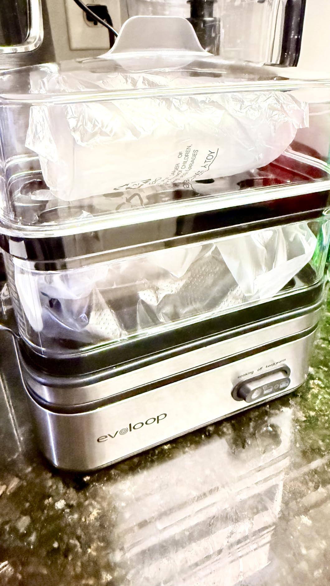 Evoloop Rapid Egg Cooker Electric 12 Eggs Capacity, Soft, Medium, Hard Boiled, Poached, Omelet Maker Egg Poacher & Vegetable Steamer, BPA Free Tray customer photo 2