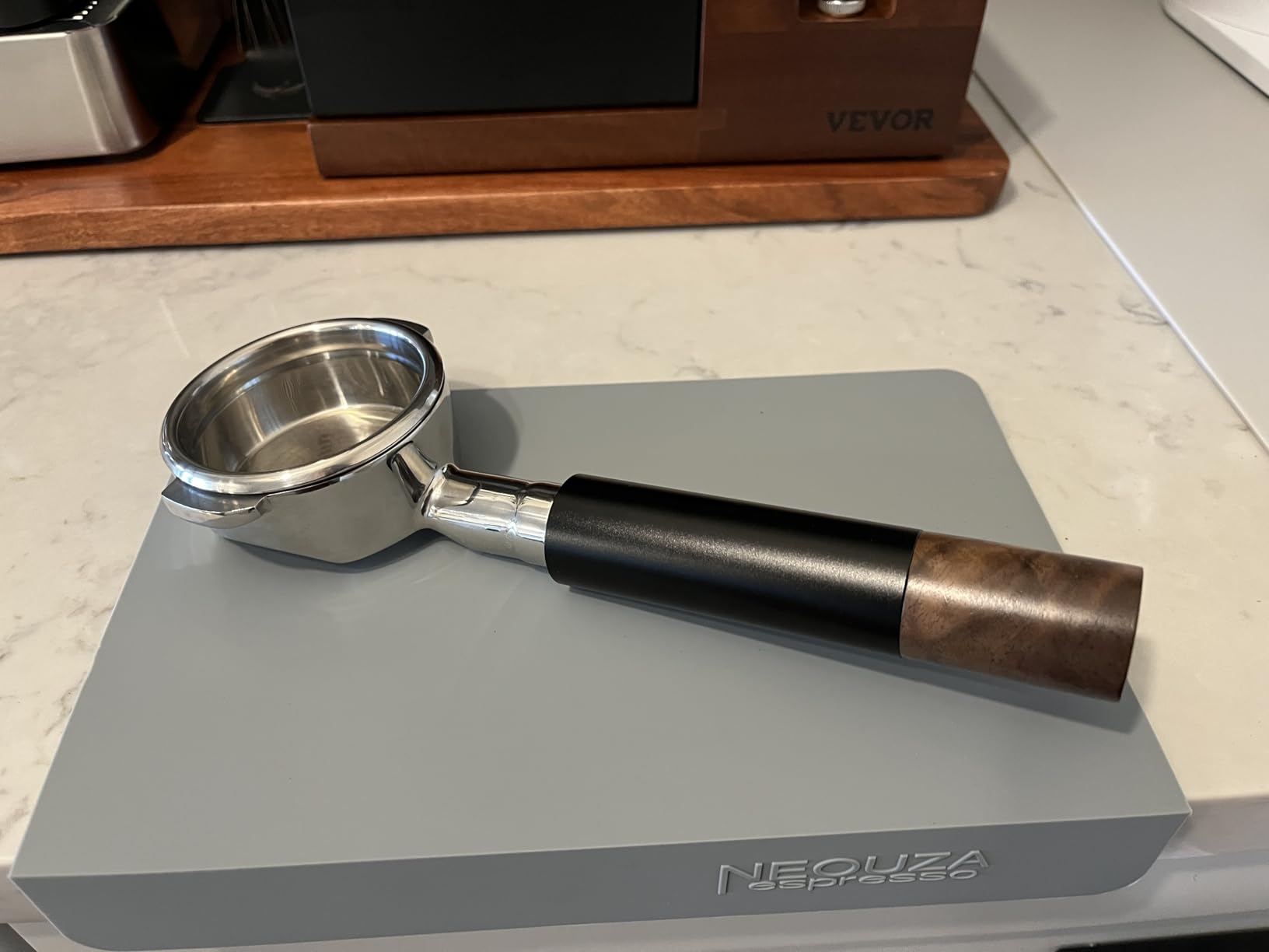 IKAPE 54mm Bottomless Naked Portafilter for Breville BES870/880 & Solis etc., Includes 18g Basket (Bambino Plus Not Supported) customer photo 2