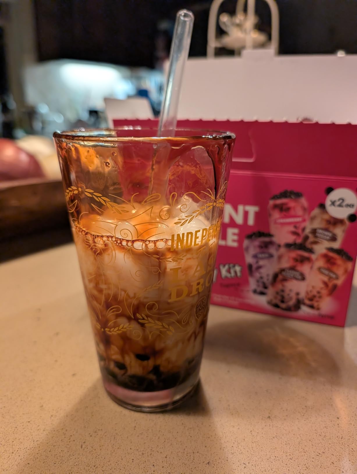 Tealise Instant Bubble Tea Kit - 10-Serving Boba Tea Party Pack, 5 Flavours with Tapioca Pearls - Instant Boba Milk Tea & Fruity Drinks, Vegan, Nut-Free, Ready in 30 Seconds - DIY Bubble Tea at Home customer photo 1