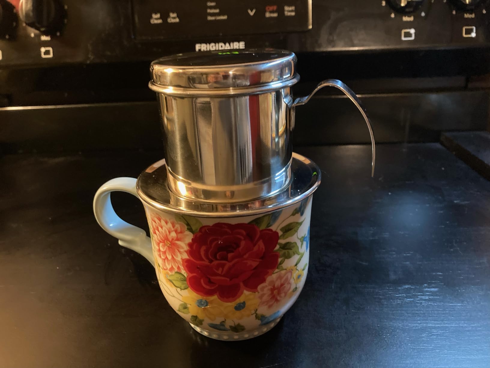 Authentic Vietnamese Coffee Dripper | Heavy-Duty 8oz Phin Filter Vietnamese Coffee Maker | Premium Stainless Steel Phin Filter for Rich Slow-Drip Brew customer photo 1