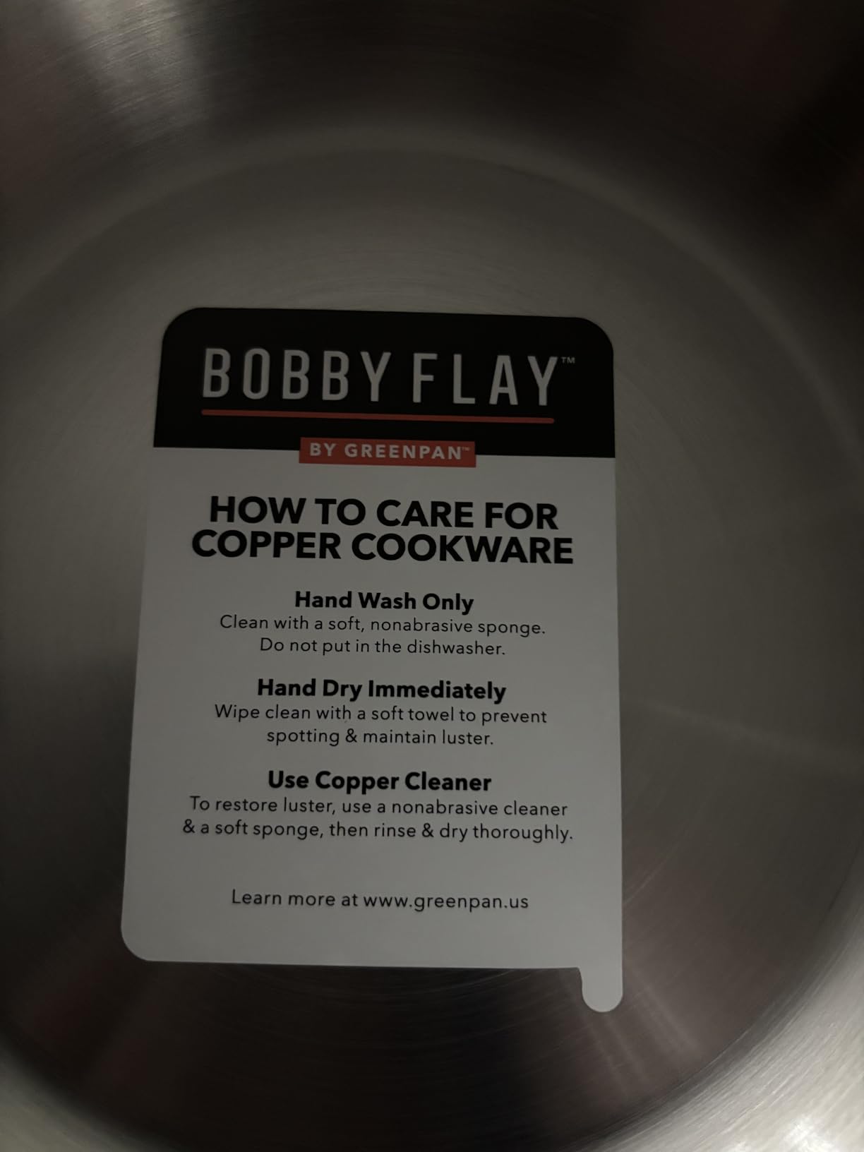 GreenPan x Bobby Flay 2QT Copper Clad Chef's Pan with Lid, Induction Ready Sauce Pot, Measurement Markings, Stainless Steel Base & Interior, Oven Safe Saucepan to 500°F customer photo 2