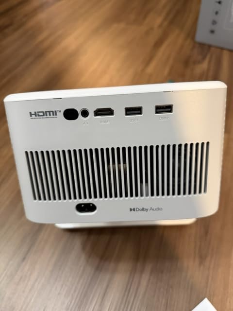 VOPLLS 4K Smart Projector with WiFi and Bluetooth, Outdoor Projectors with Dolby/Auto Focus, Portable Movie Phone Wireless Gaming Wifi Projector for Bedroom/Home/Ceiling, Official Licensed Google TV customer photo 2