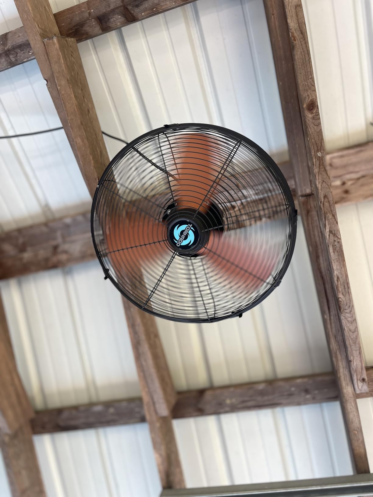 Tornado 20 Inch Outdoor Ceiling Mount Misting Fan - Pre-Installed Misting Kit with 5 Brass Nozzles, Remote Control, 3 Speeds, 3300 CFM, Quiet & Powerful, IPX4 Water-Resistant, UL Listed for Safety customer photo 1