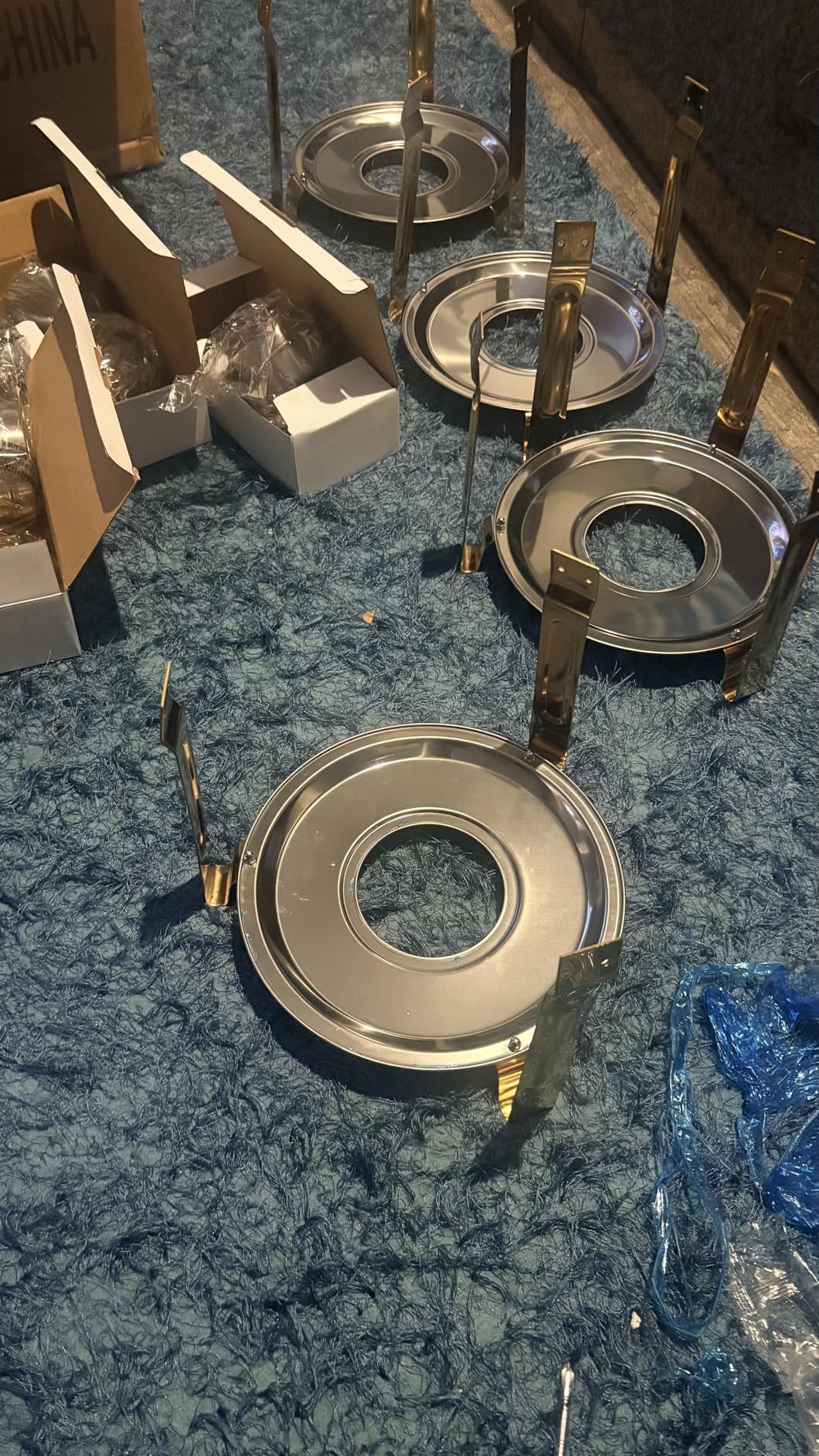 Chafing Dishes for Buffet 4 Pack, 6QT Stainless Steel Round Chafing Dish Buffet Set for Parties, Wedding, Christmas Gatherings, Catering Events[Visible Glass Cover] Buffet Servers and Warmers customer photo 2