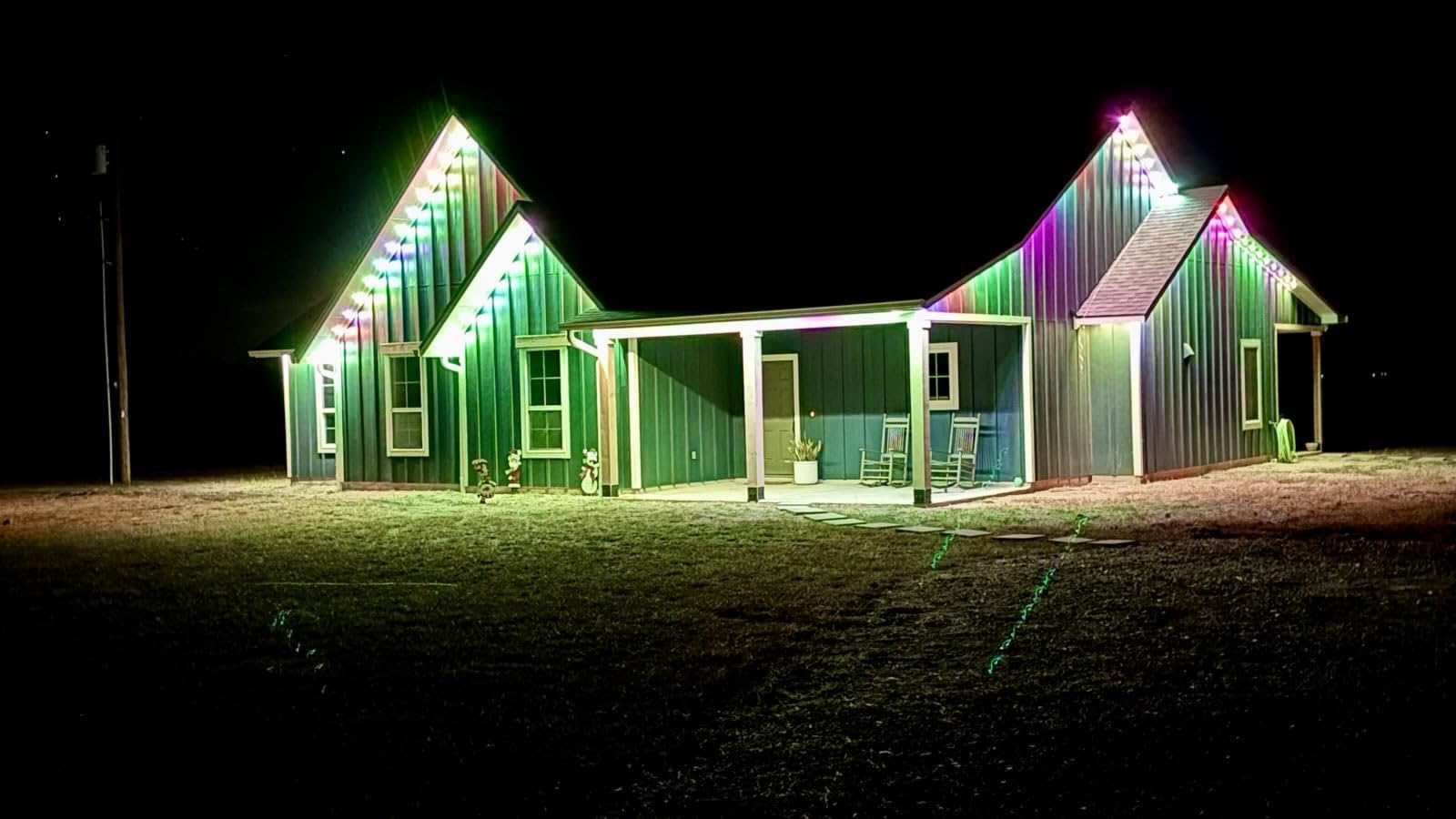 eufy Permanent Outdoor Lights S4, Radar-Activated, 200ft with 144 RGBWW LED String Lights for Daily, Accent and Christmas Decorations, AI Themes, Work Cams, Matter Support, IP67 Waterproof customer photo 2