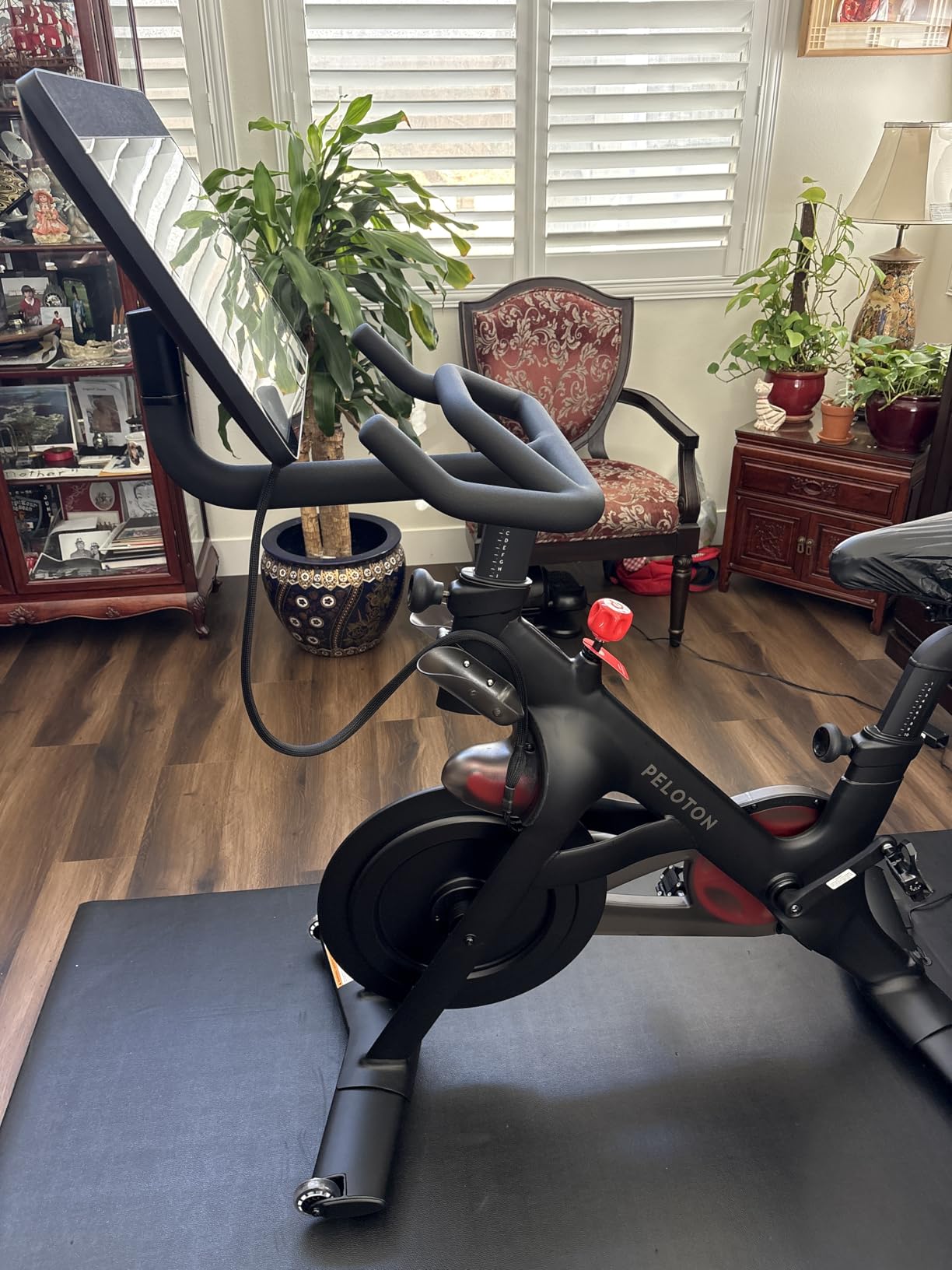 Peloton Exercise Cross Training Bikes, Indoor Stationary Spin Bikes for Home Workouts, Space-Friendly Exercise Equipment for Cardio and Strength Workout & Indoor Cycling customer photo 2