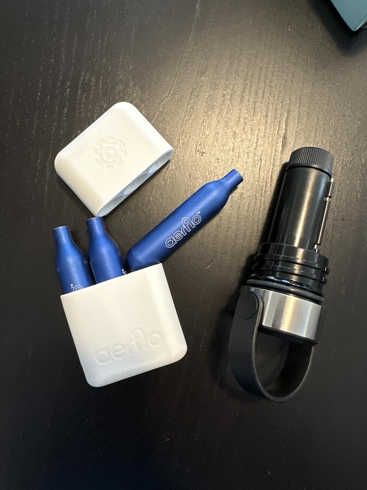 Portable Soda Maker for Hydro Flask Standard Mouth - Sparkling Water Maker | On-Bottle Carbonator | Refillable CO2 Capsules customer photo 1
