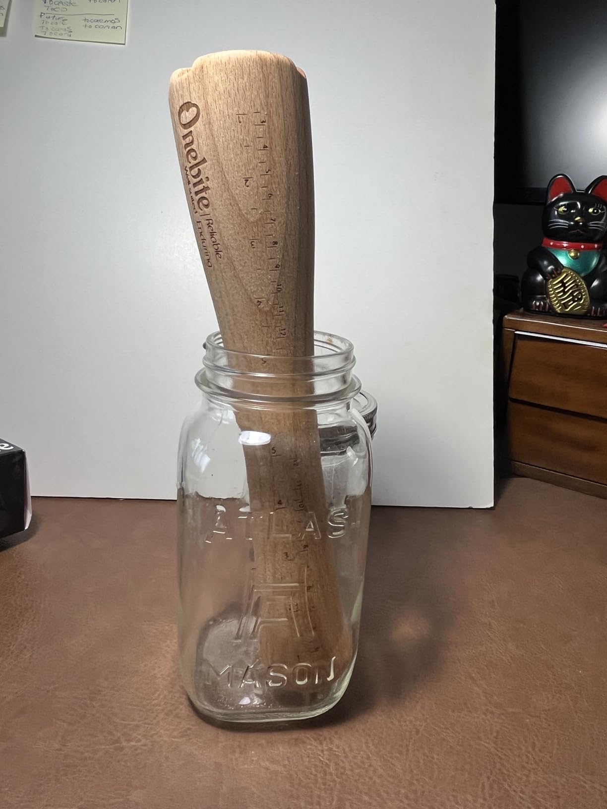 Onebite Sauerkraut Pounder for Mason Jars, Vegetable Fermentation Tamper for Sauerkraut Crocks with Scale Marks - 12
