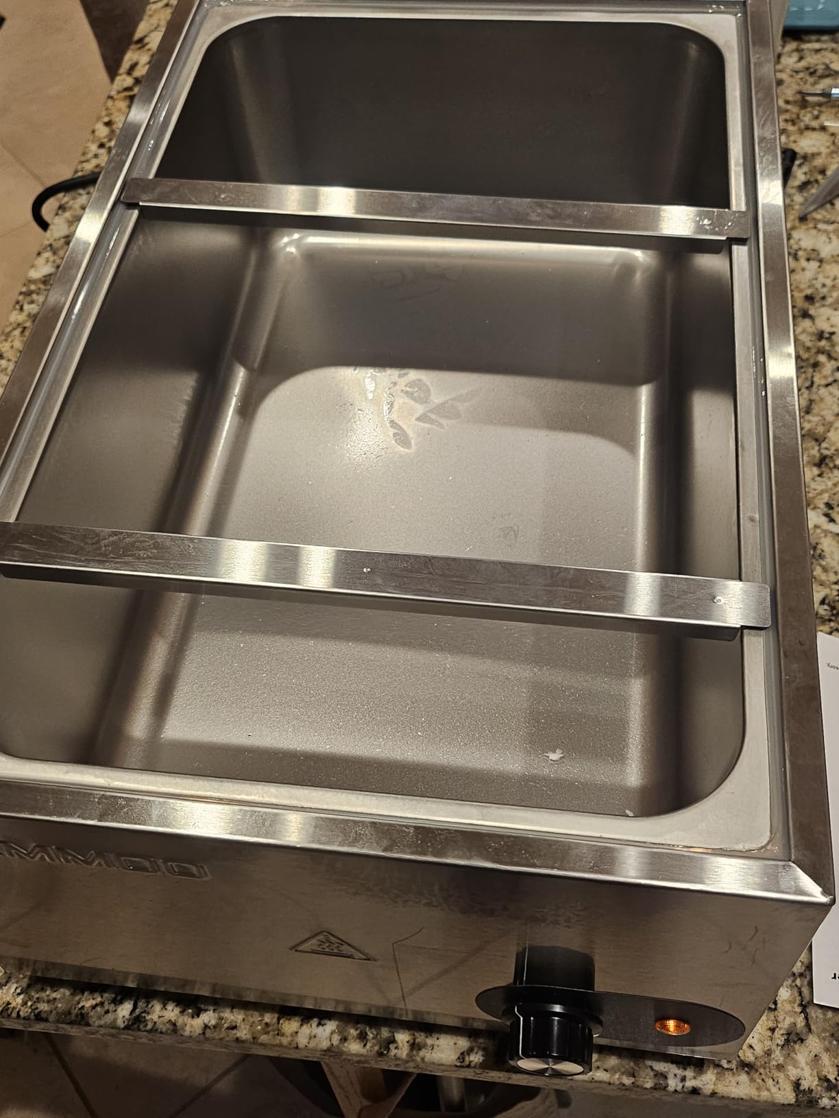 1200W Electric Steam Table Food Warmer, Bain Marie 86-185°F Adjustable Temp, Countertop Stainless Steel Buffet Steam, Commercial Food Steamer for Catering Restaurant customer photo 3