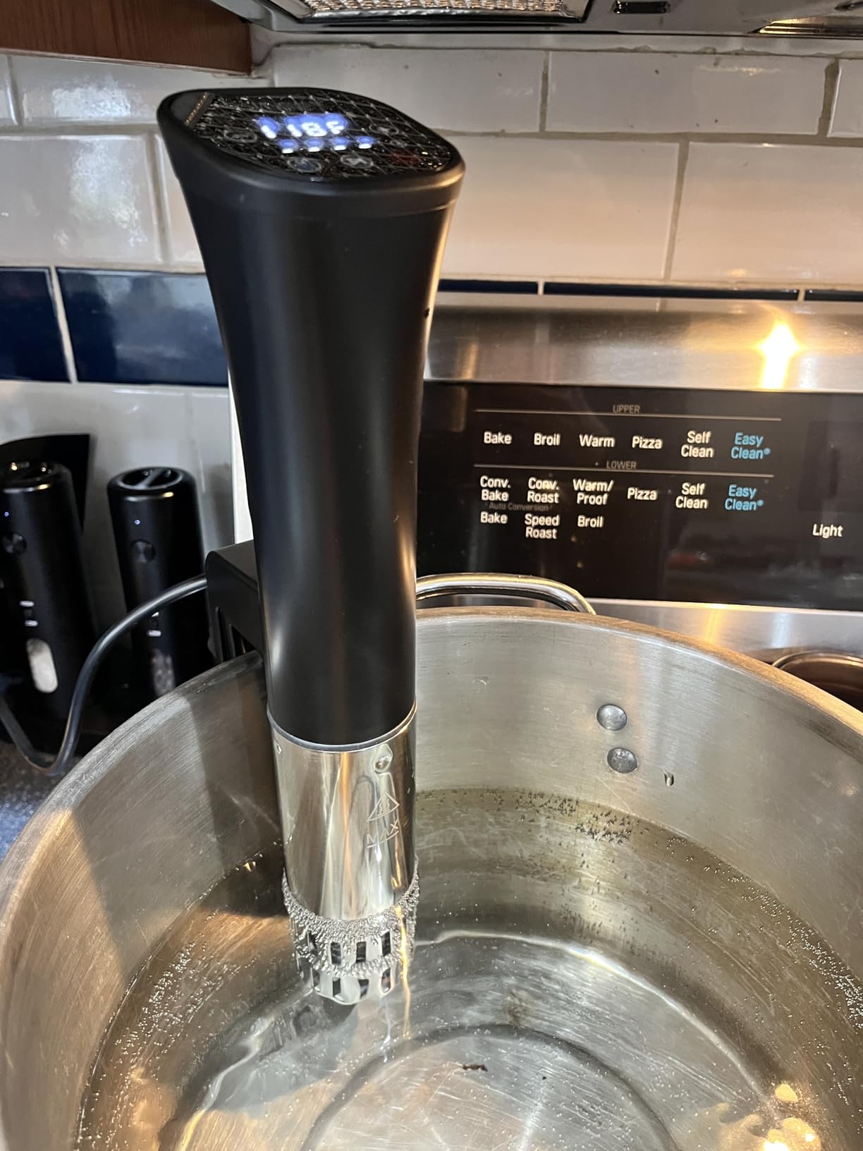 Sous Vide Cooker, Wine Chiller, 1000W, Immersion Circulator Sous Vide Machine, Suvee Cooker with Accurate Temperature & Timer, Fast Heating, Cookbook, Easy to Store, Home Kitchen Use customer photo 2