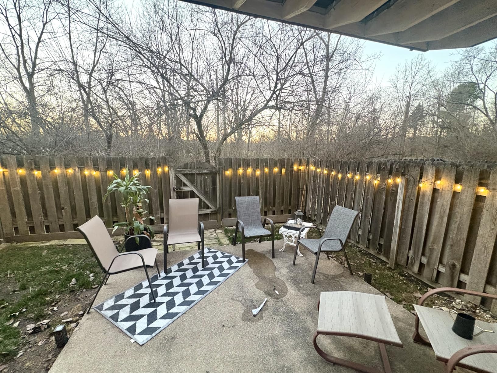 addlon 100FT Outdoor String Lights G40 with Remote, 54 LED Shatterproof Bulbs, Dimmable Patio Globe Lights Waterproof, Hanging Outside Lighting for Backyard, Garden, Deck, Balcony, Porch, Cafe, Decor customer photo 1