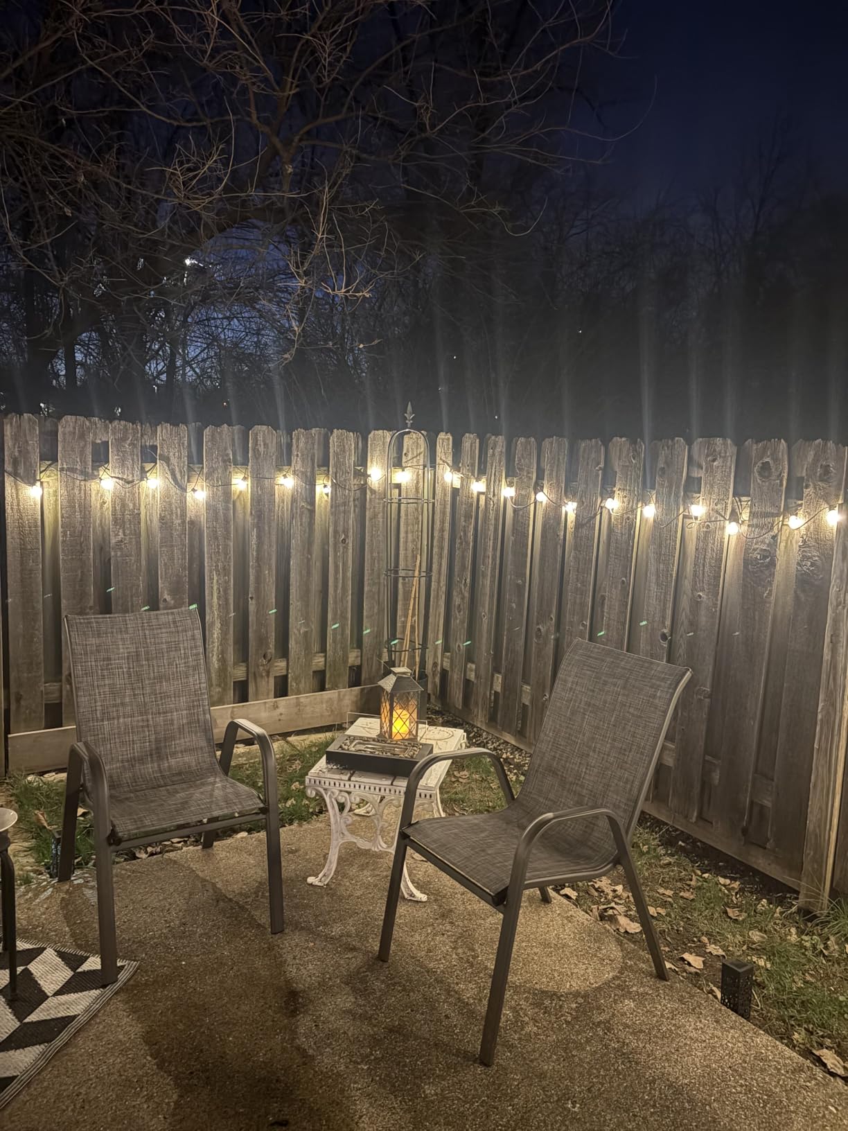 addlon 100FT Outdoor String Lights G40 with Remote, 54 LED Shatterproof Bulbs, Dimmable Patio Globe Lights Waterproof, Hanging Outside Lighting for Backyard, Garden, Deck, Balcony, Porch, Cafe, Decor customer photo 2