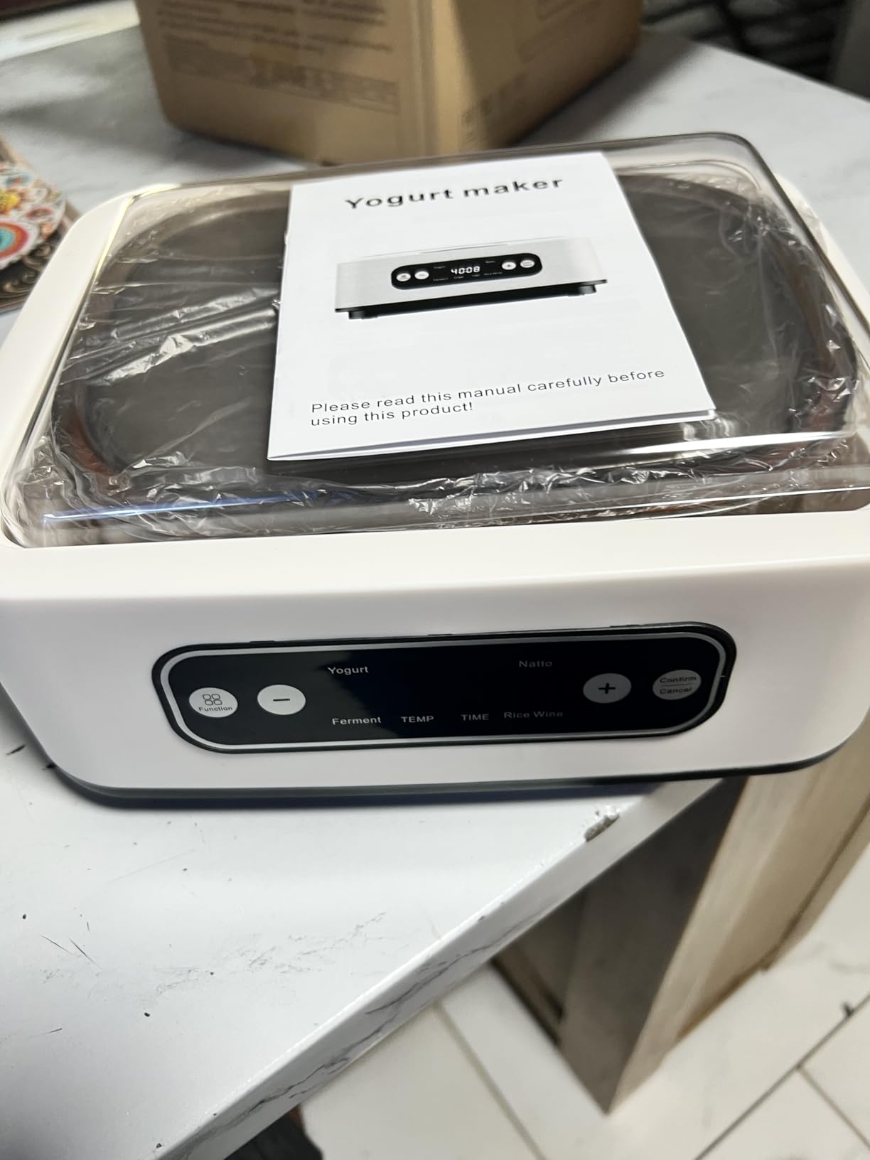 Yogurt Maker with Timer and Temperature Control, Fully Automatic for Home Use. Perfect for Making Greek Yogurt and Probiotic Yogurt, Equipped with an Automatic Shut-off Function customer photo 2