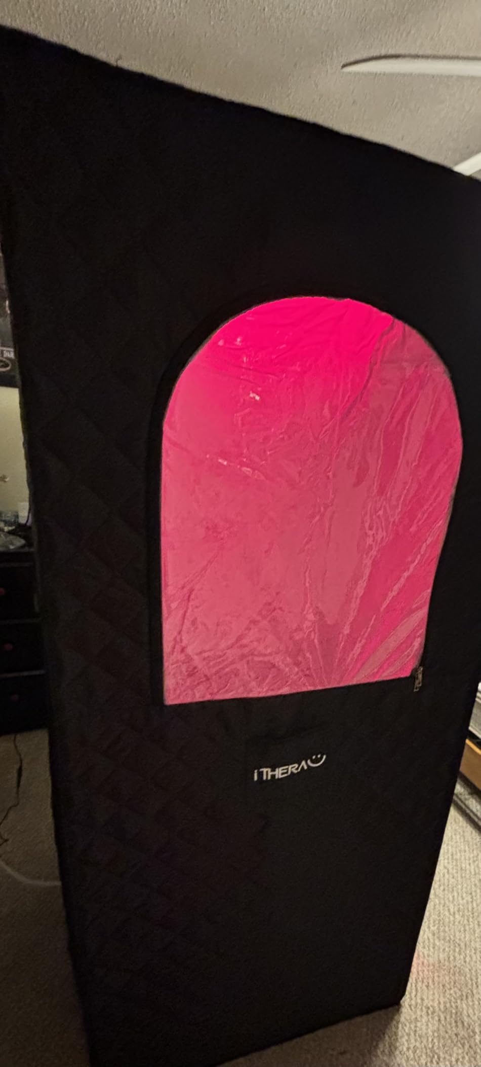I-THERA-U XL Infrared Sauna Box with True 660 & 850nm Red Light Therapy Lamp, Portable Red Light Sauna for Home customer photo 2