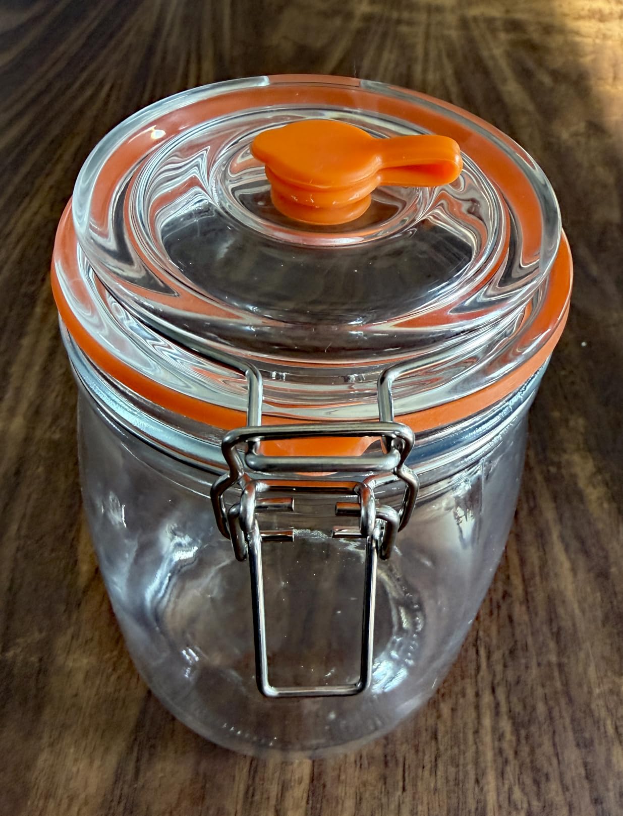 Fermentation Jar, 1.1Liters Glass Fermenting Jar with Fermentation Weight for Making Sauerkraut, Kimchi, Pickles, Mead, Cider & More, Pack of 2 customer photo 2