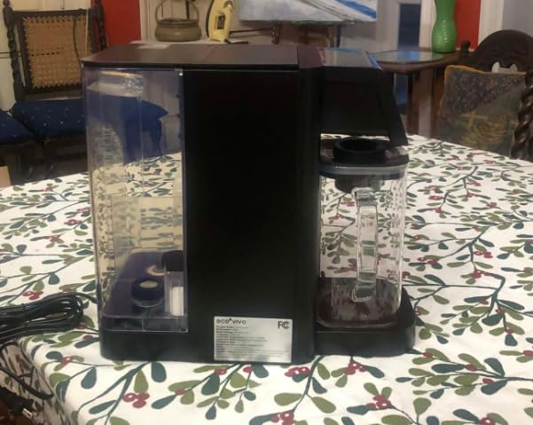Ecoviva Mate 5 Countertop Reverse Osmosis Water Filter, 8-Stage RO Water Filtration System with 40 oz Water Pitcher, Alkaline Mineralization pH+, Compact Design, BPA-Free, Black customer photo 1
