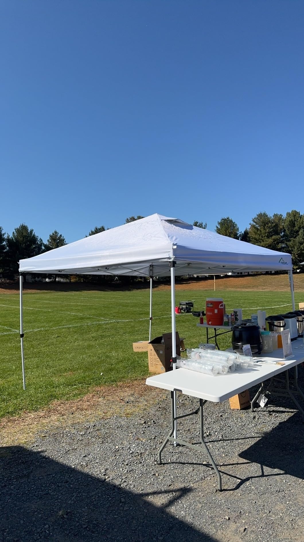 10x20 Pop Up Canopy Tent with 6 Removable Sidewalls, One-Push Center Lock Design, Commercial Grade Waterproof Party Gazebo, UV Protection Outdoor Event Shelter with Church Windows, White customer photo 1
