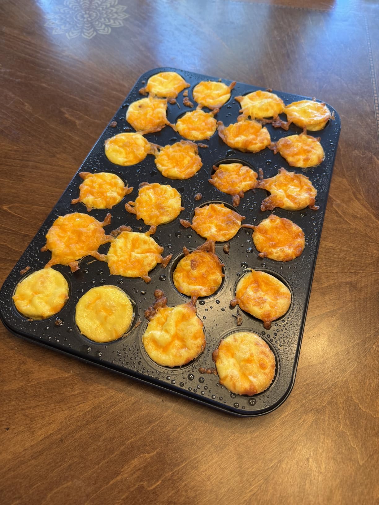 TeamFar Mini Muffin Pan, 24-Cup Non-Stick Carbon Steel Cupcake Tray Tin for Baking, Small Cup Cake Bakeware for Bite-Sized Cheesecake Tart Quiches, Even Baking & Effortless Release & Easy Clean customer photo 2
