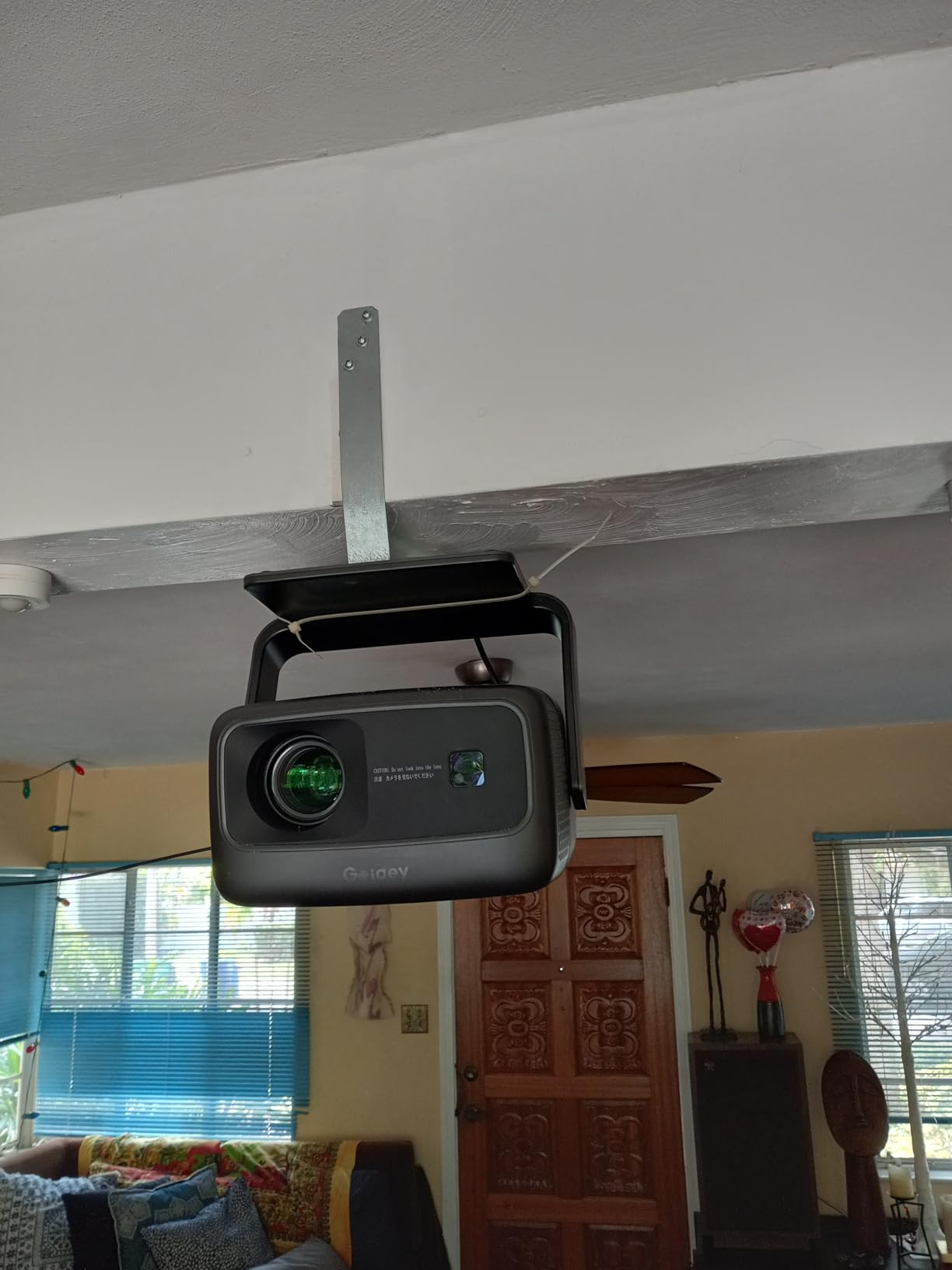[3500 ANSI/ Official Apps/65W Audio] Outdoor 4K Projector with WiFi and Bluetooth, Auto Focus, Auto Keystone Smart Projector Support DoIby Audio, 2026 Upgrade GO2 Short Throw Projector with 360°Stand customer photo 1