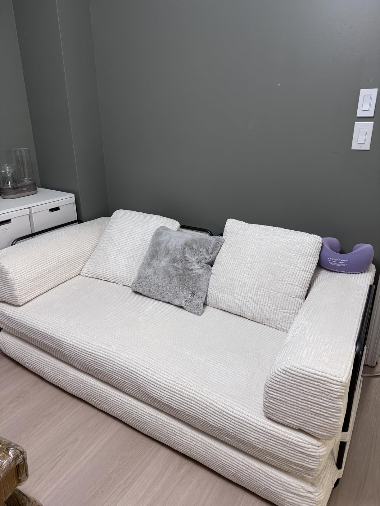 Cloud Boneless Convertible Floor Sofa Bed, 70