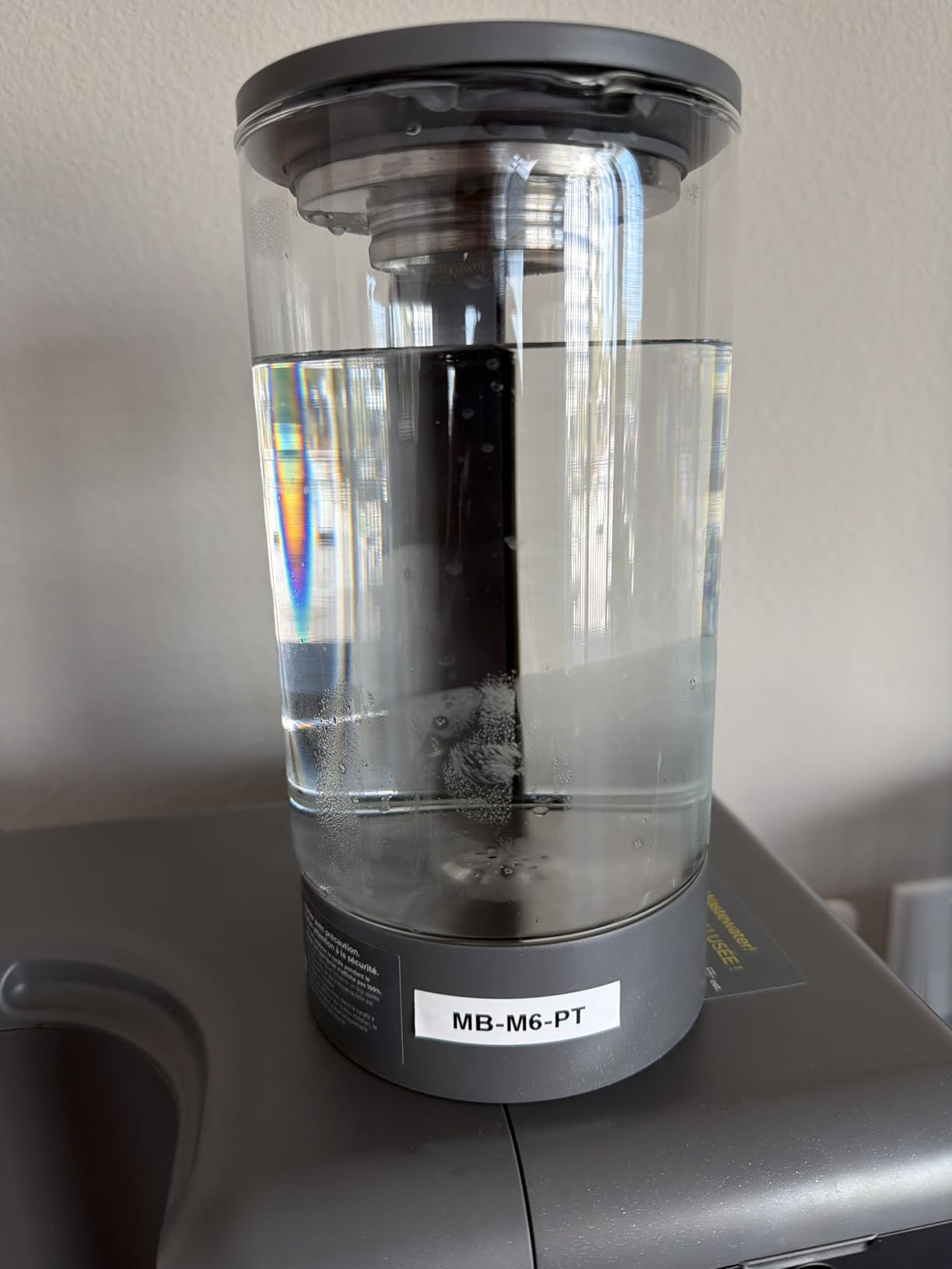 Waterdrop WD-M6H Instant Hot Reverse Osmosis System Countertop Water Filter, 7-Stage, 3:1 Pure to Drain, Hot Water Dispenser with 5 Temperature Options, RO System with Glass Pitcher, BPA-Free customer photo 2