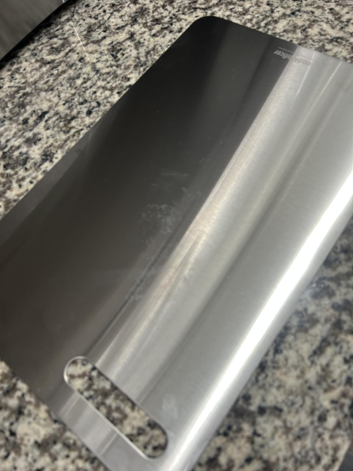 Titanium Cutting Boards Set of 3, 100% Pure Titanium Kitchen Cutting Board, Double-Sided Non-Toxic Cutting Board, Ideal for Slicing and Dicing Meats, Features Handle, Dishwasher Safe customer photo 2