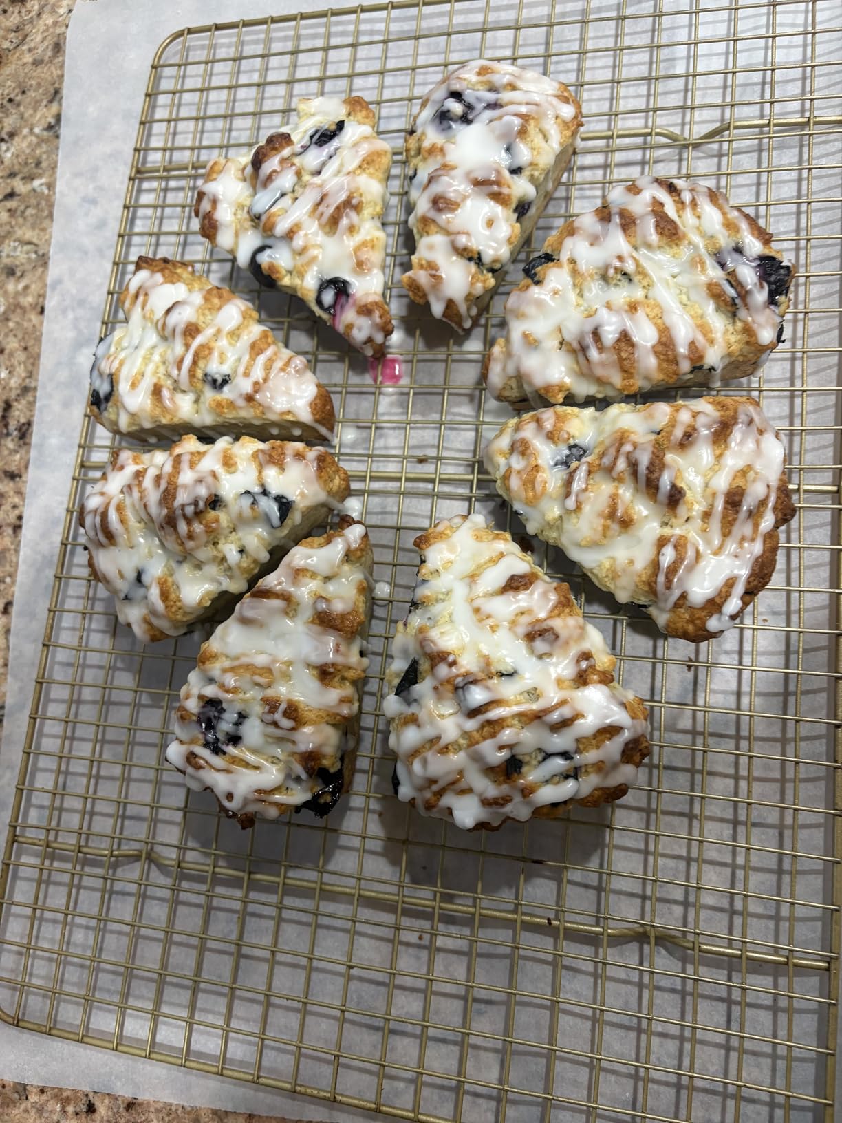 Silicone Scone Pan with Metal Reinforced Frame, 8-Cavity Non-Stick Food-Grade Mini Scone Pans for Baking, BPA free customer photo 1