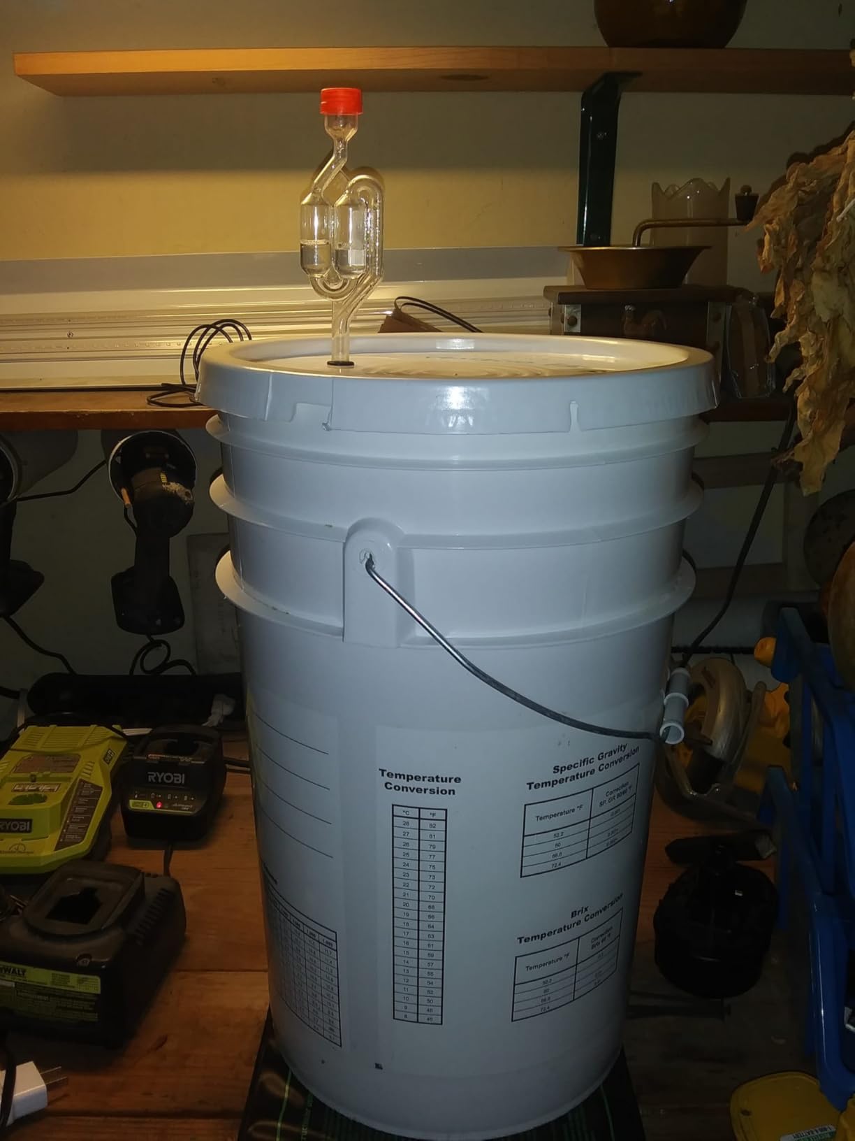 FastRack 2-Pack 6.5 Gallon Fermentation Bucket with Lid & Airlocks | White | BPA-Free Food-Grade HDPE Brew Buckets with Grommeted Lids for Beer, Wine, Mead & Cider customer photo 1