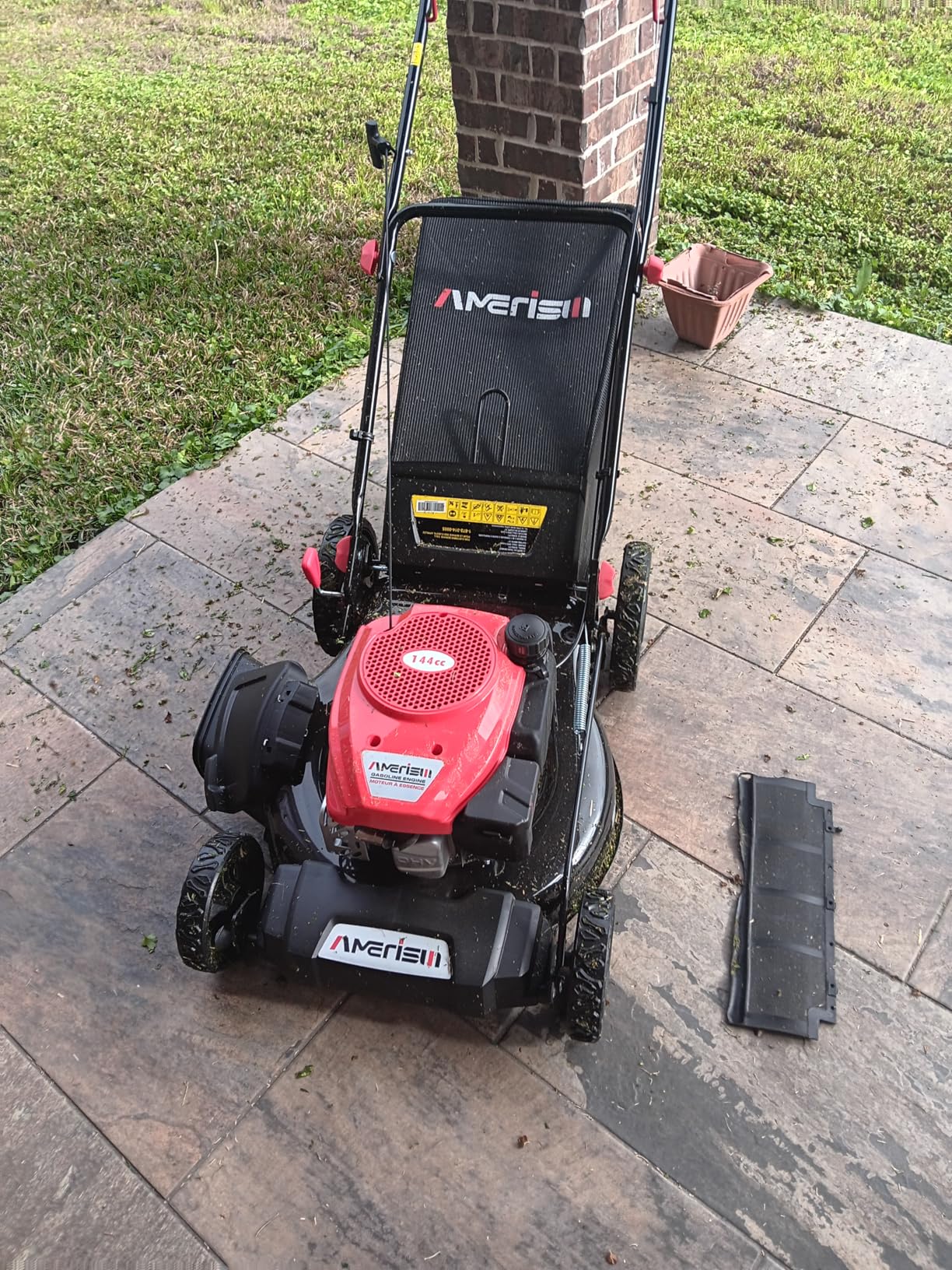AMRISUN 21-Inch Self-Propelled Gas Lawn Mower for Large Yard, 170cc 4-Stroke Engine, 6-Position Adjustable Cutting Height, 3-in-1 Mulching, Side Discharge & Rear Bag for Garden Landscaping customer photo 2