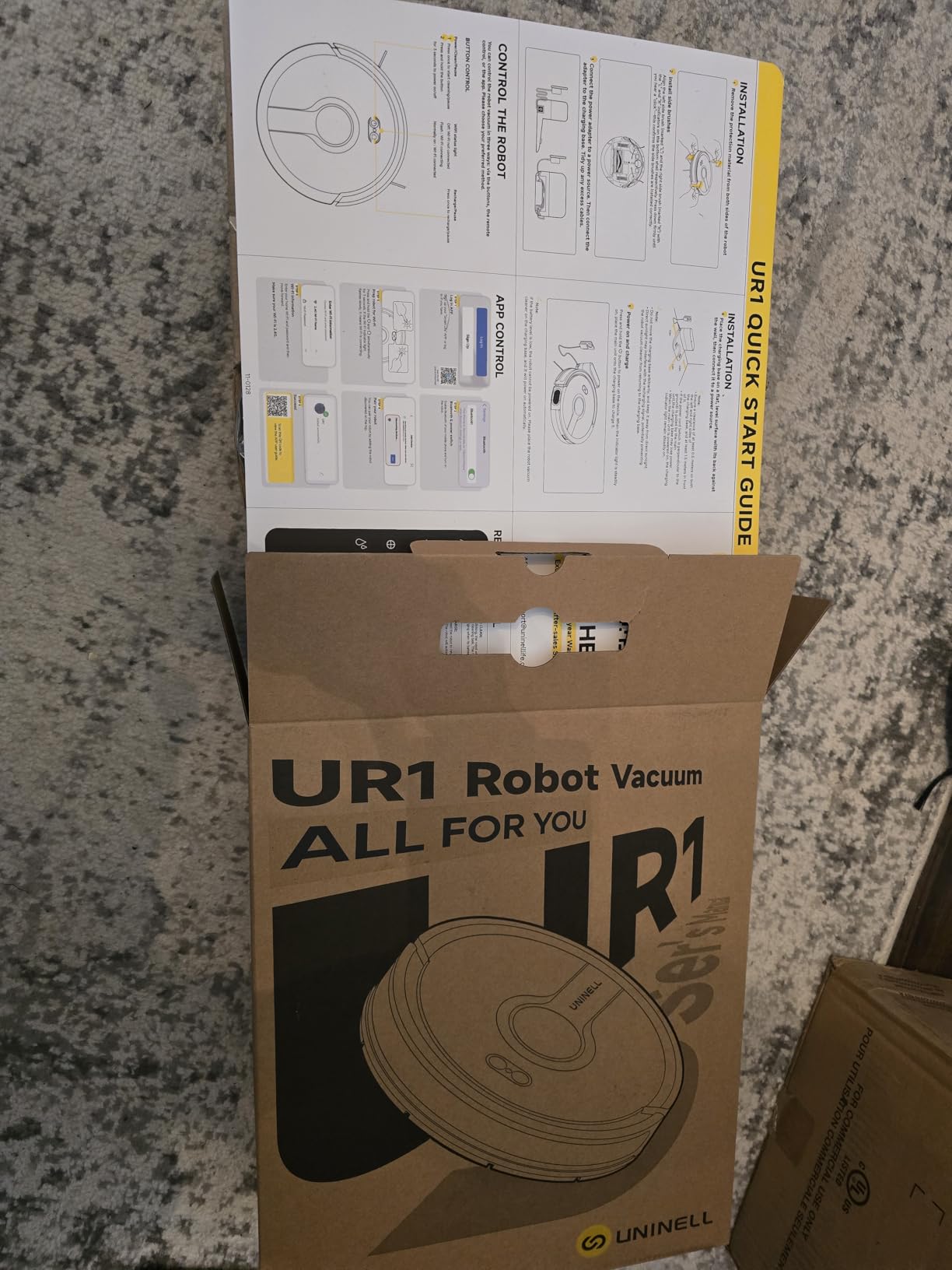Robot Vacuum and Mop Combo,5000Pa Robotic Vacuum Cleaner,180mins Runtime Vacuum Robot with App/Remote/Alexa Control, Ideal for Hard Floor/Carpet/Pet Hair, Self-Charge,Schedule Clean(UR1) customer photo 2