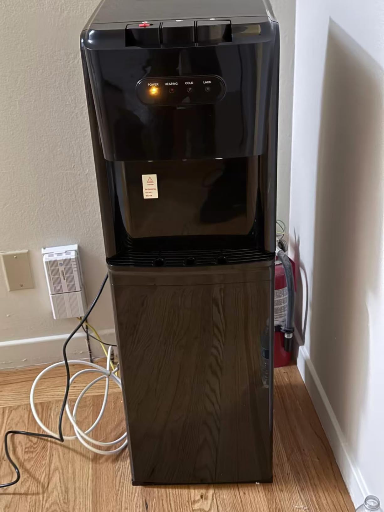 Manastin Bottom Loading Water Cooler Dispenser,3 Temperature Settings - Hot, Cold & Room, Empty Bottle Indicator, Child Safety Lock, Ideal for Office, Home, Living Room, Matte Black customer photo 1