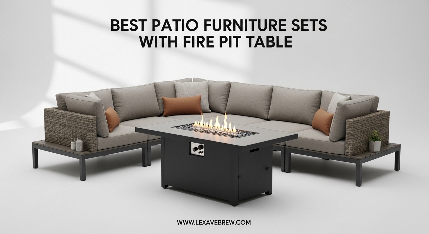 Best Patio Furniture Sets with Fire Pit Table