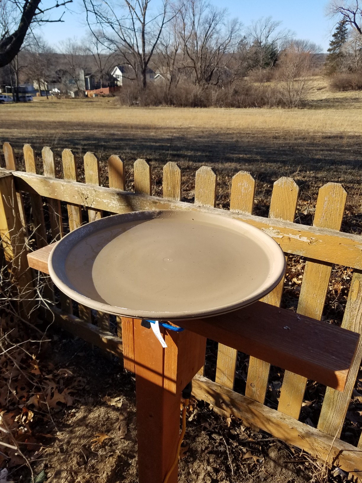 API Heated Bird Bath | Heated BirdBath with Stand or Deck Mount | Outdoor Bird Bath for Winter and All Seasons | 150 Watt | Made in USA customer photo 2