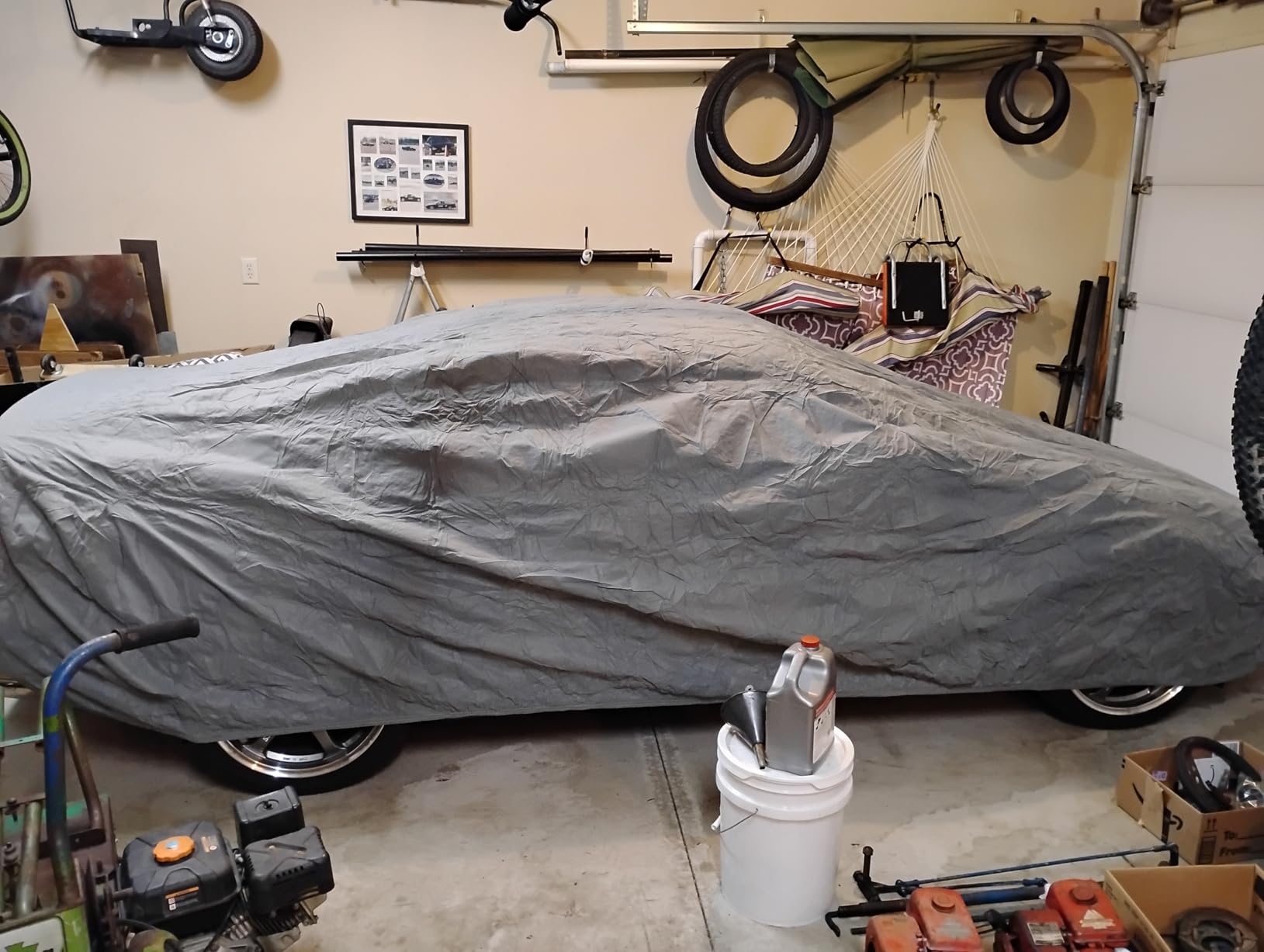Budge Lite Car Cover, Indoor Protection, Breathable Dustproof Cover, Fits Mid-Size Sedans up to 200 Inches, Gray, Size 3 customer photo 1